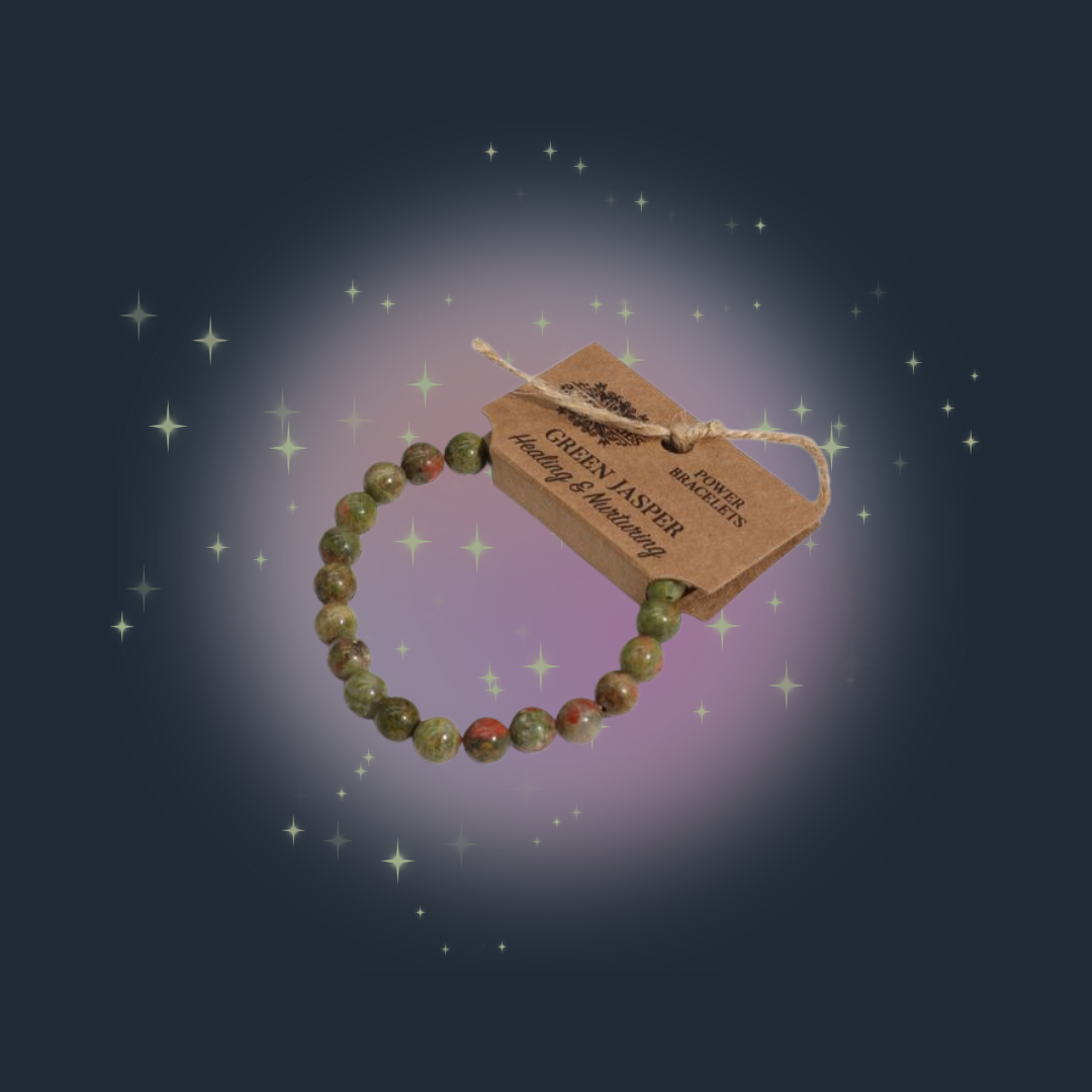 Power Bracelet - Green Jasper