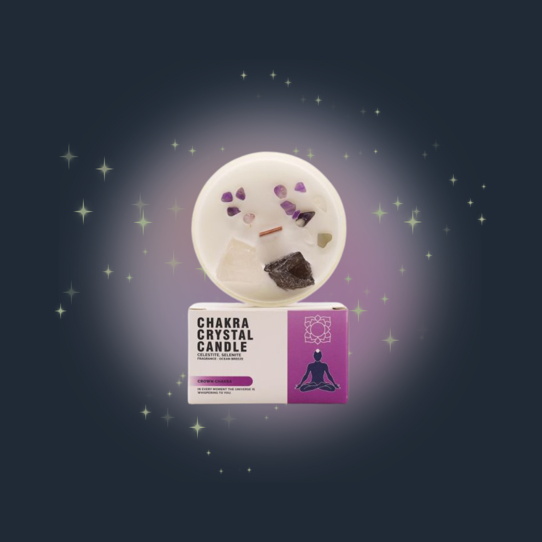 Chakra Crystal Candles - Crown Chakra