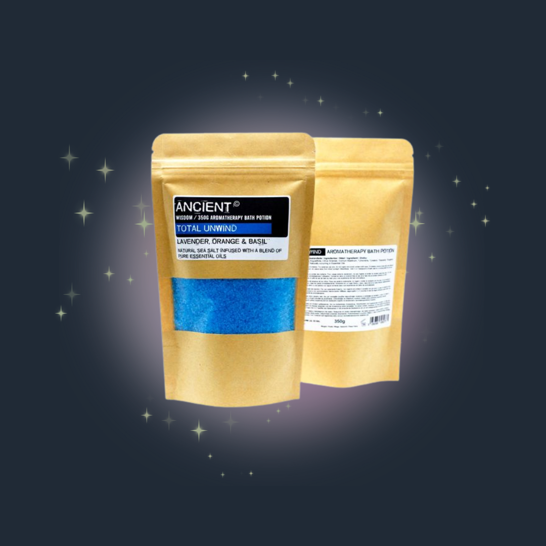 Aromatherapy Bath Potion in Kraft Bag 350g - Total Unwind