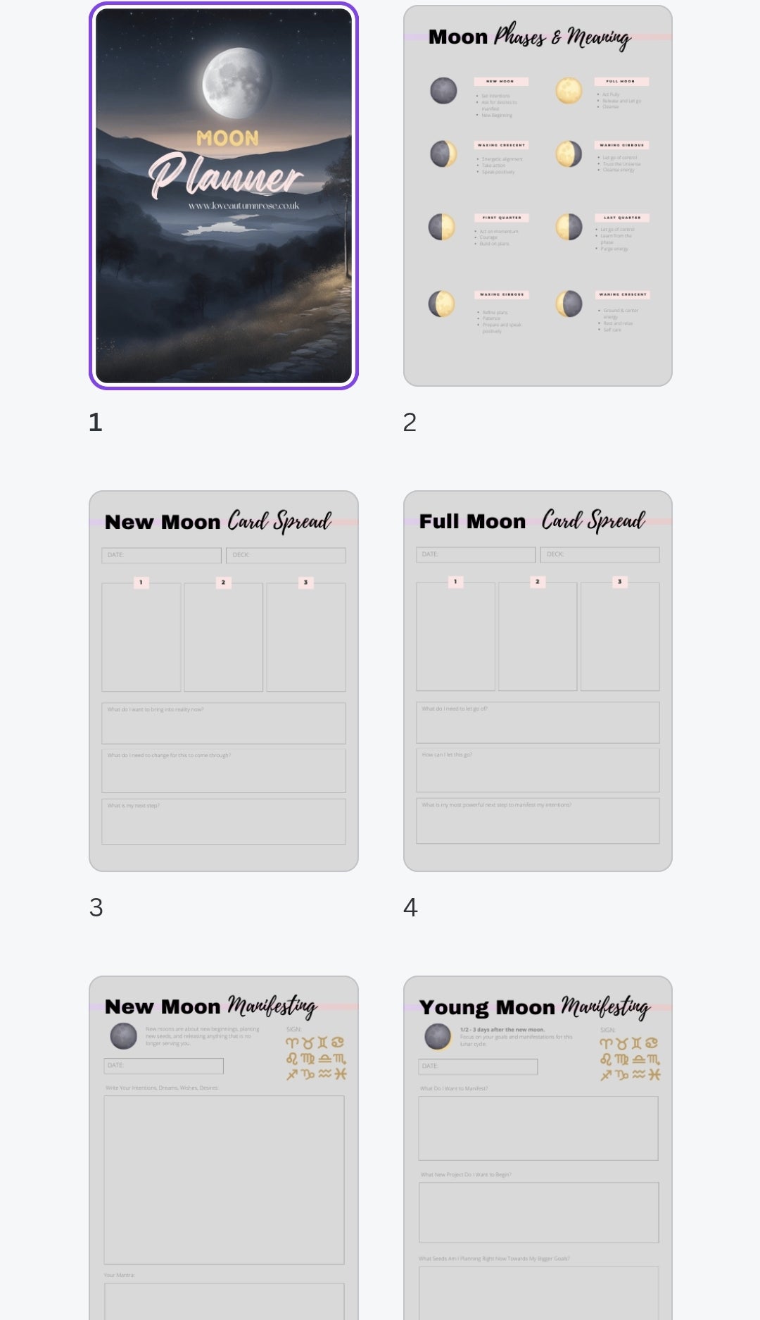 Moon Planner - Digital Copy