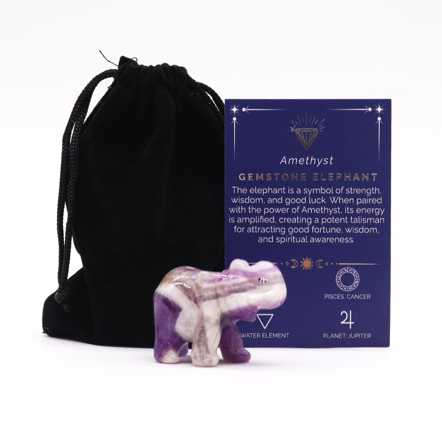 Calm Mind Elephant Amethyst