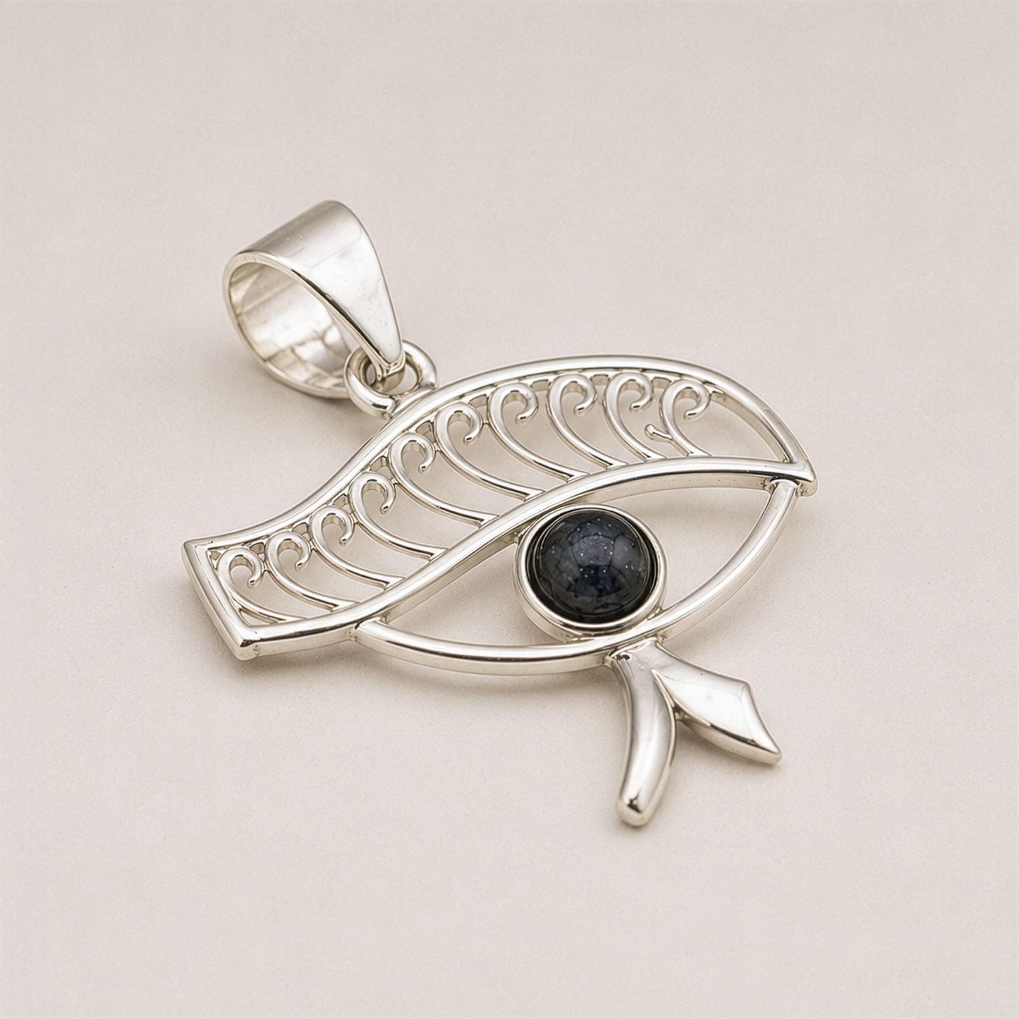 Mystic Eye Iolite Pendant