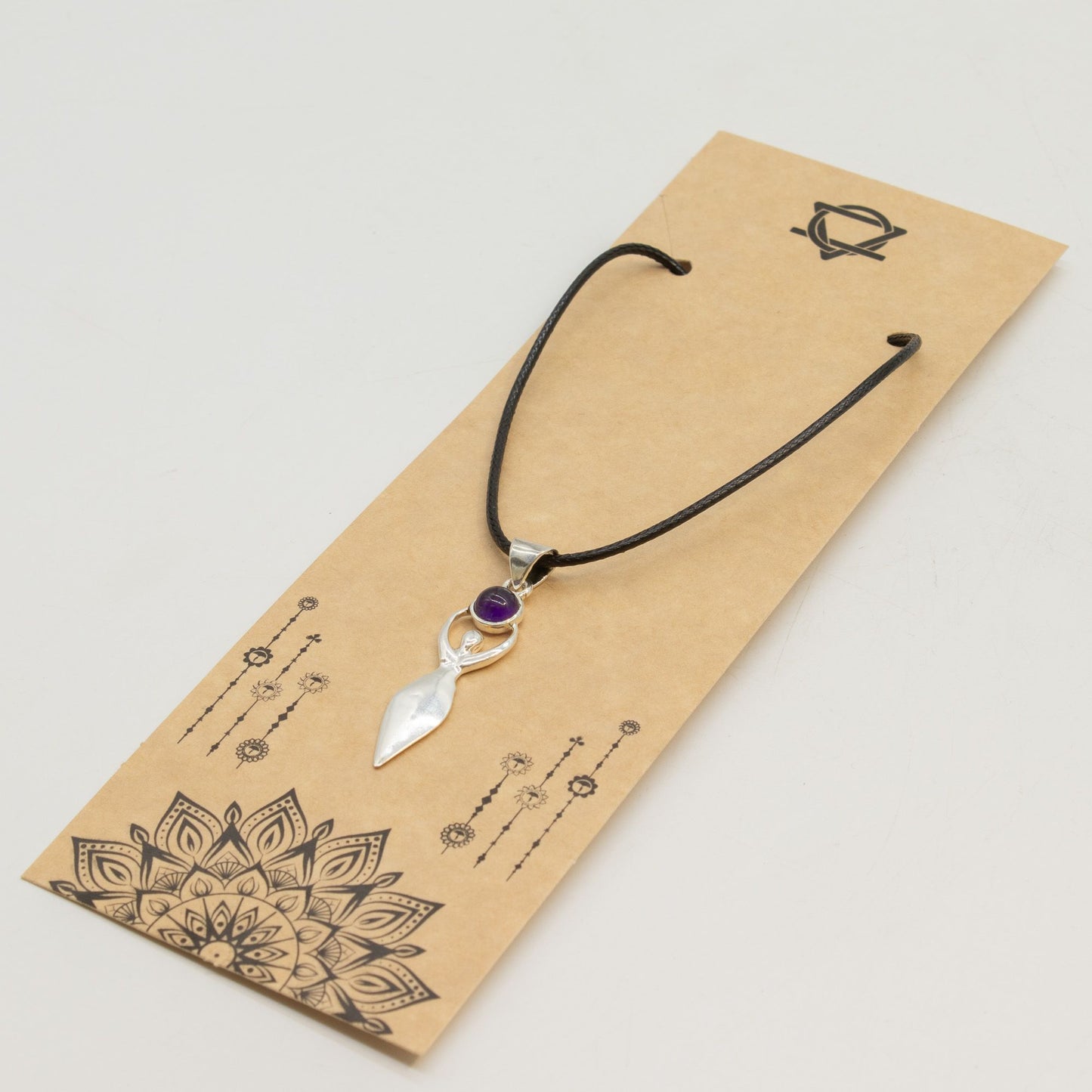 Divine Goddess Amethyst Pendant