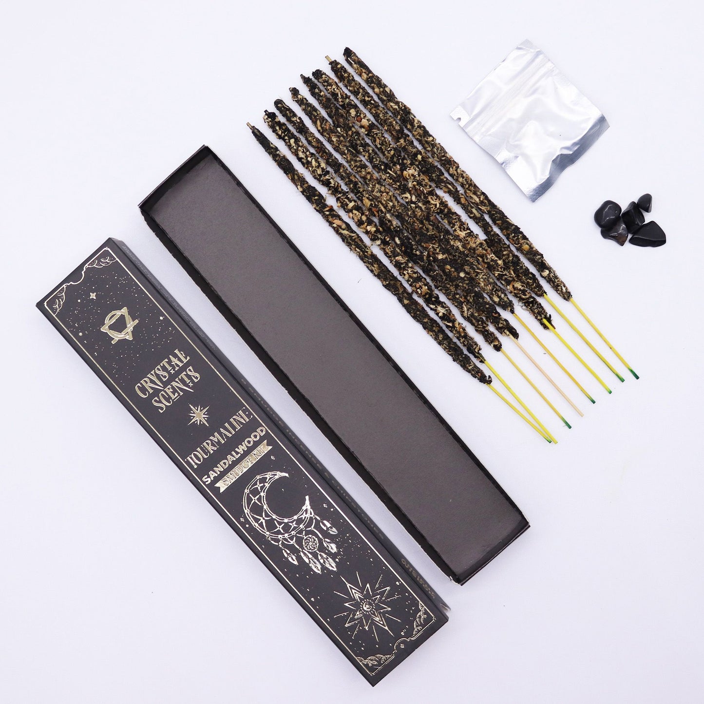 Tourmaline Crystal Scents Smudge Incense - Sandalwood
