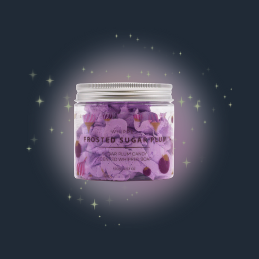 Frosted Sugar Plum Whipped Soap 120g
