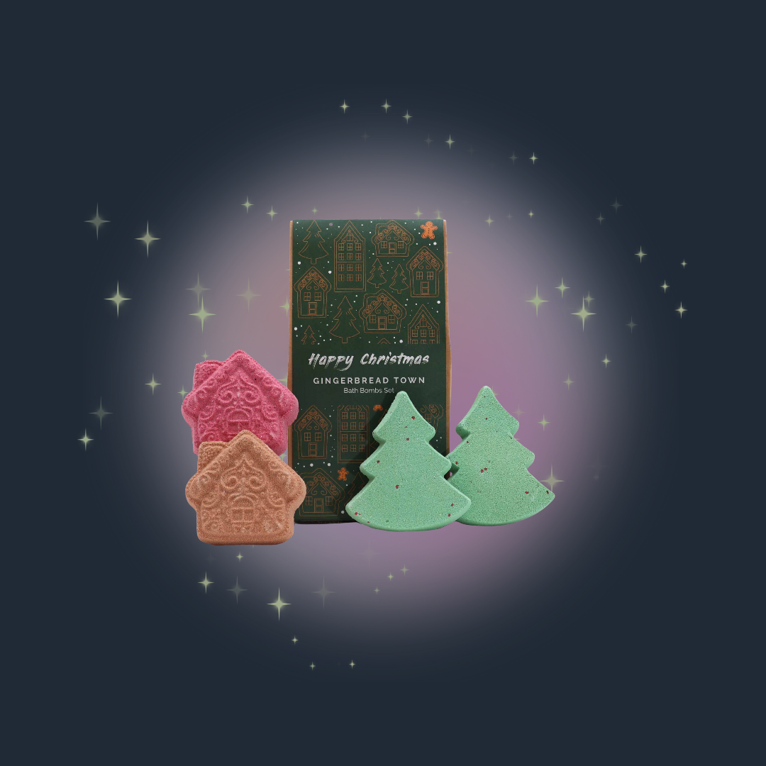 Gingerbread Town Christmas Bath Bomb Gift Pack