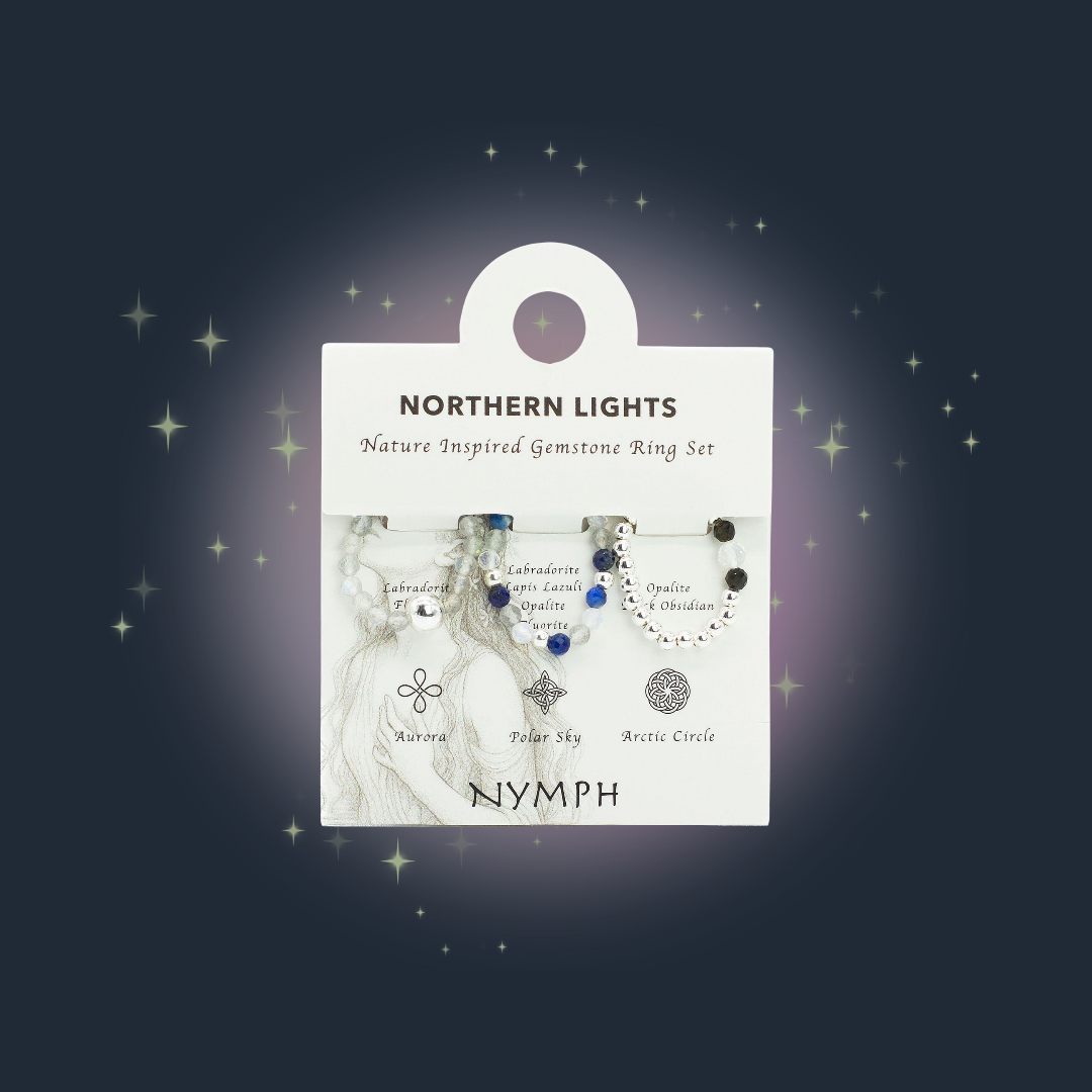 Find Your Light Ring Set - Northern Lights
