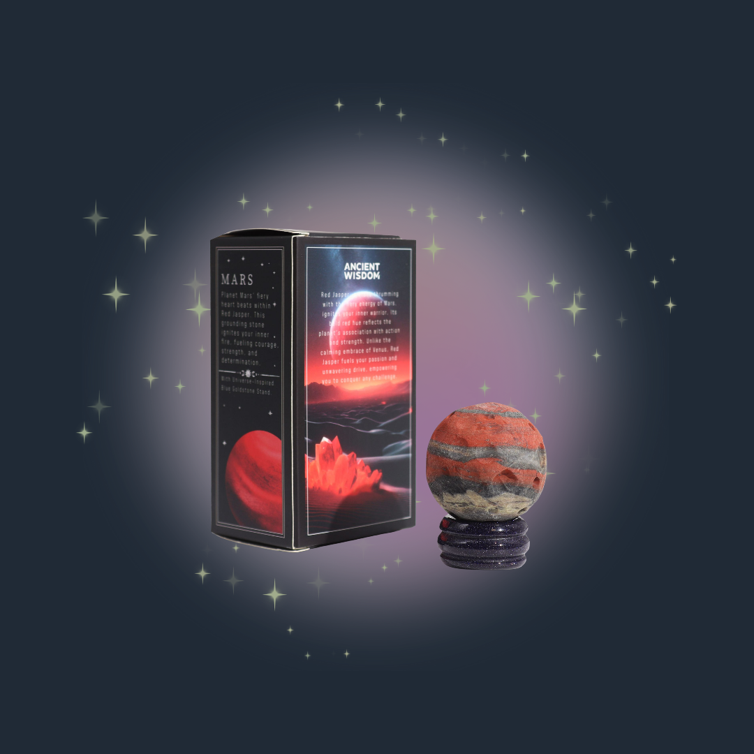 Red Jasper Mars Planet – Strength & Grounding Sphere