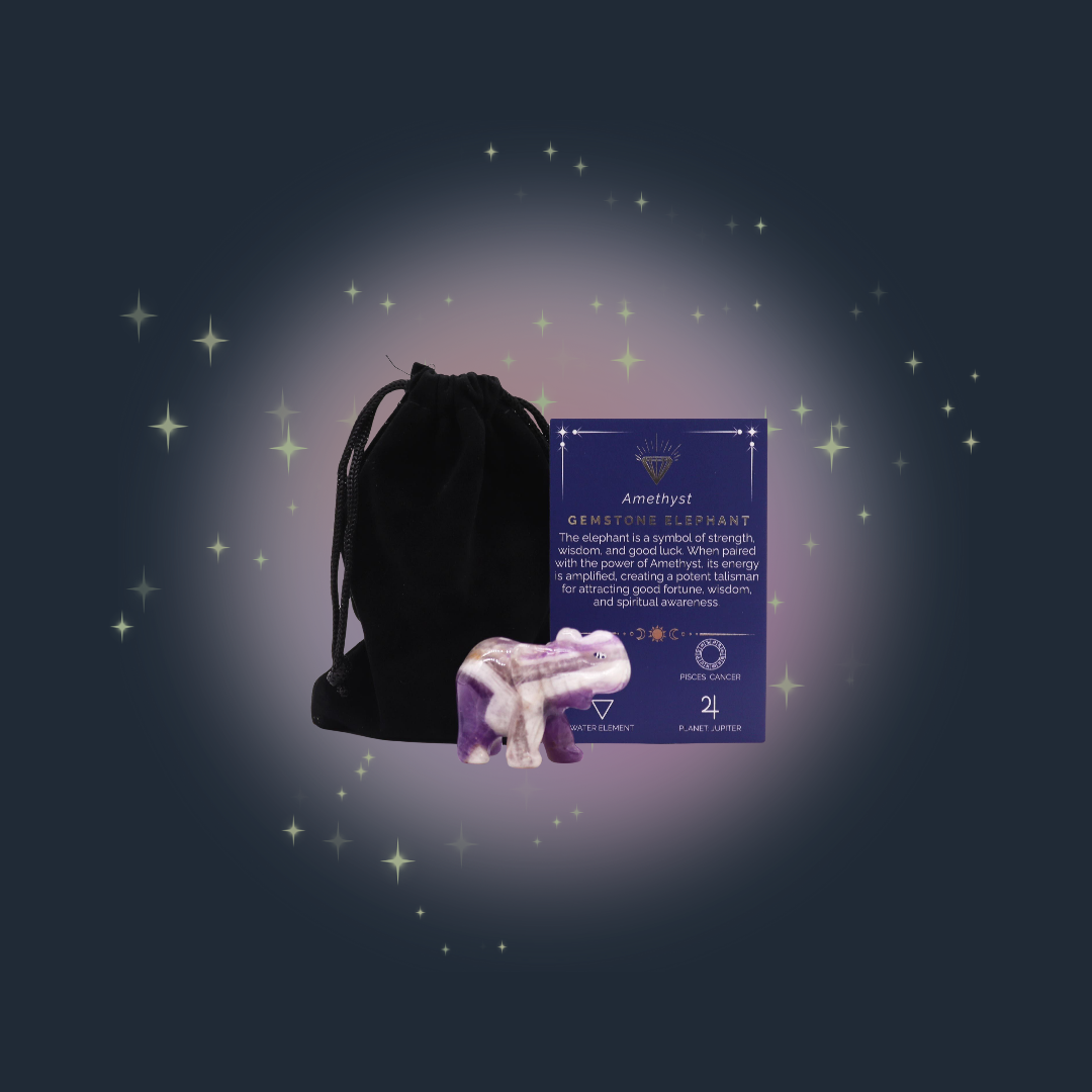 Calm Mind Elephant Amethyst