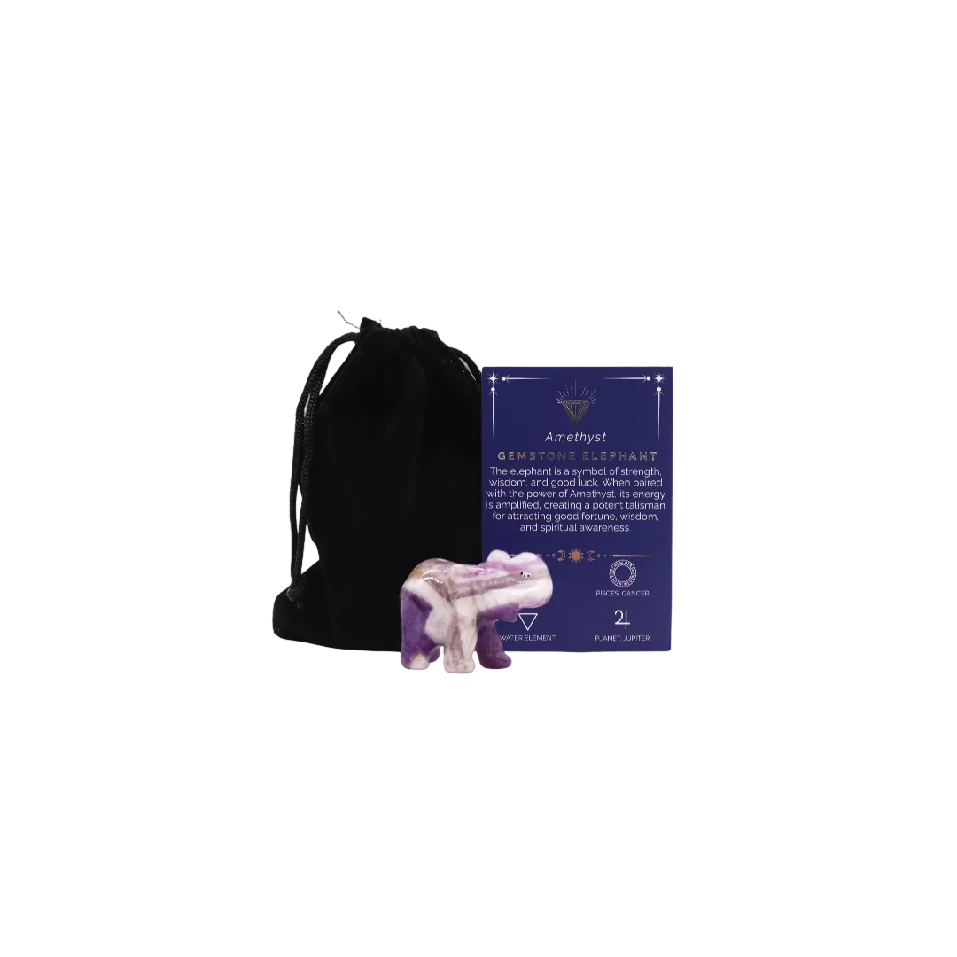 Calm Mind Elephant Amethyst