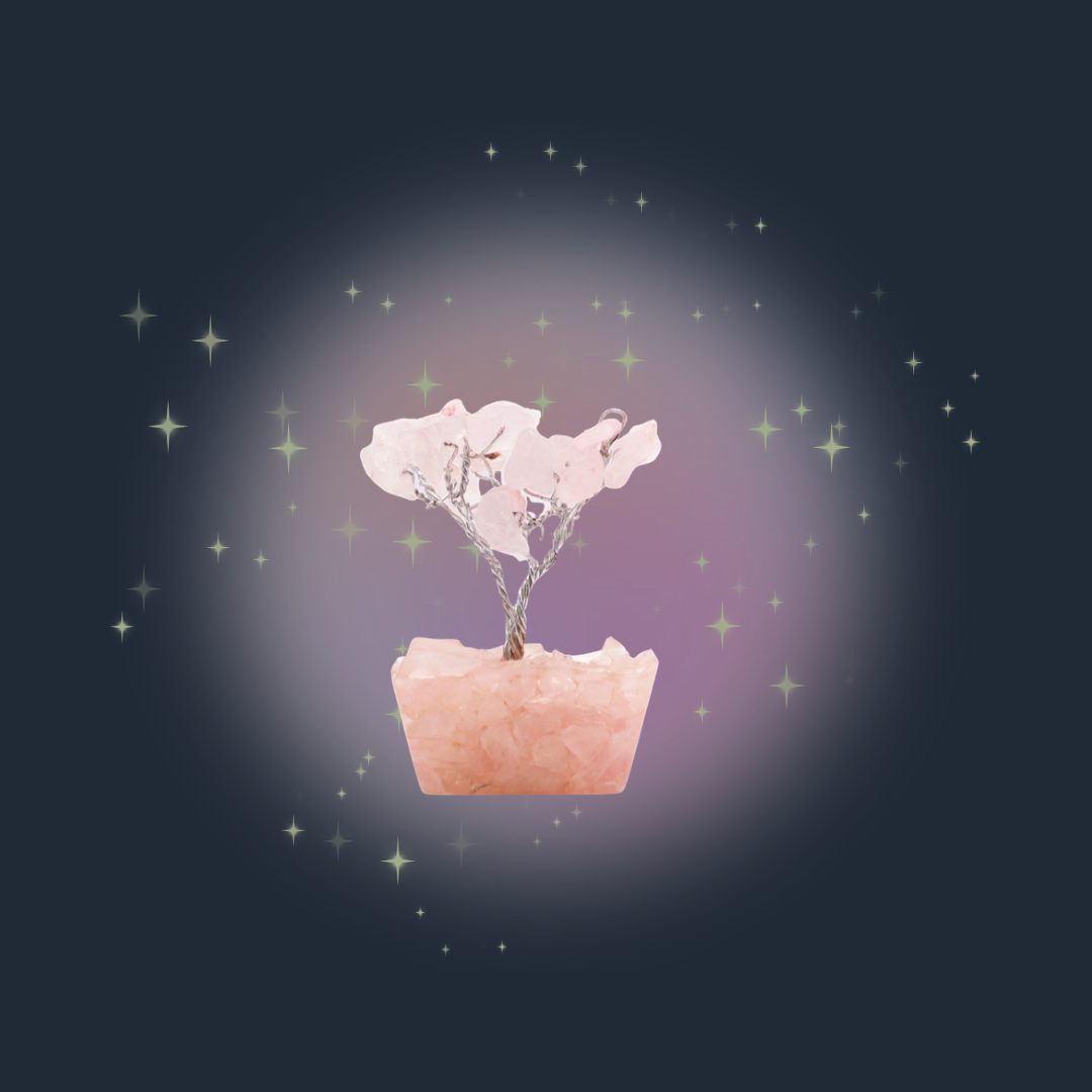 Rose Quartz Love Gemstone Tree