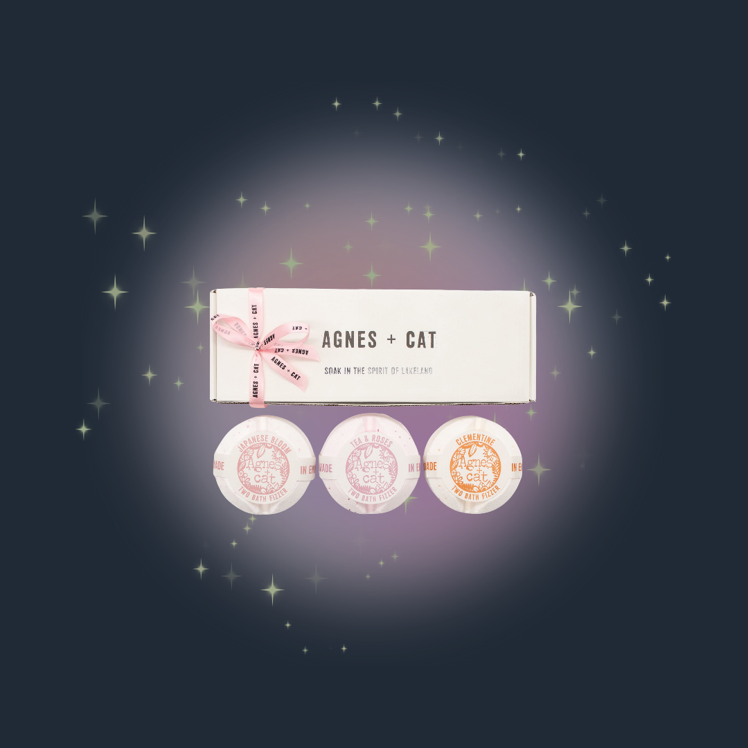Bloom & Brighten Bath Fizzer Gift Set By Agnes + Cat