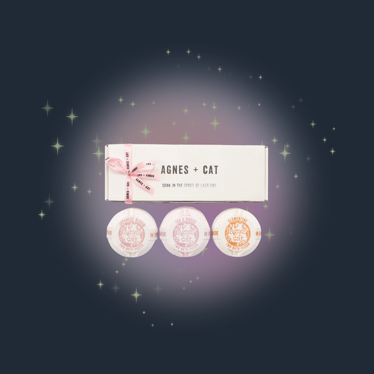 Bloom & Brighten Bath Fizzer Gift Set By Agnes + Cat