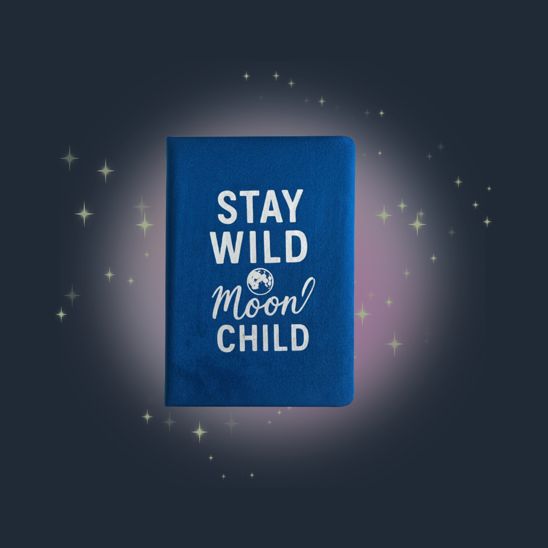 Stay Wild Moon Child Velvet Journal
