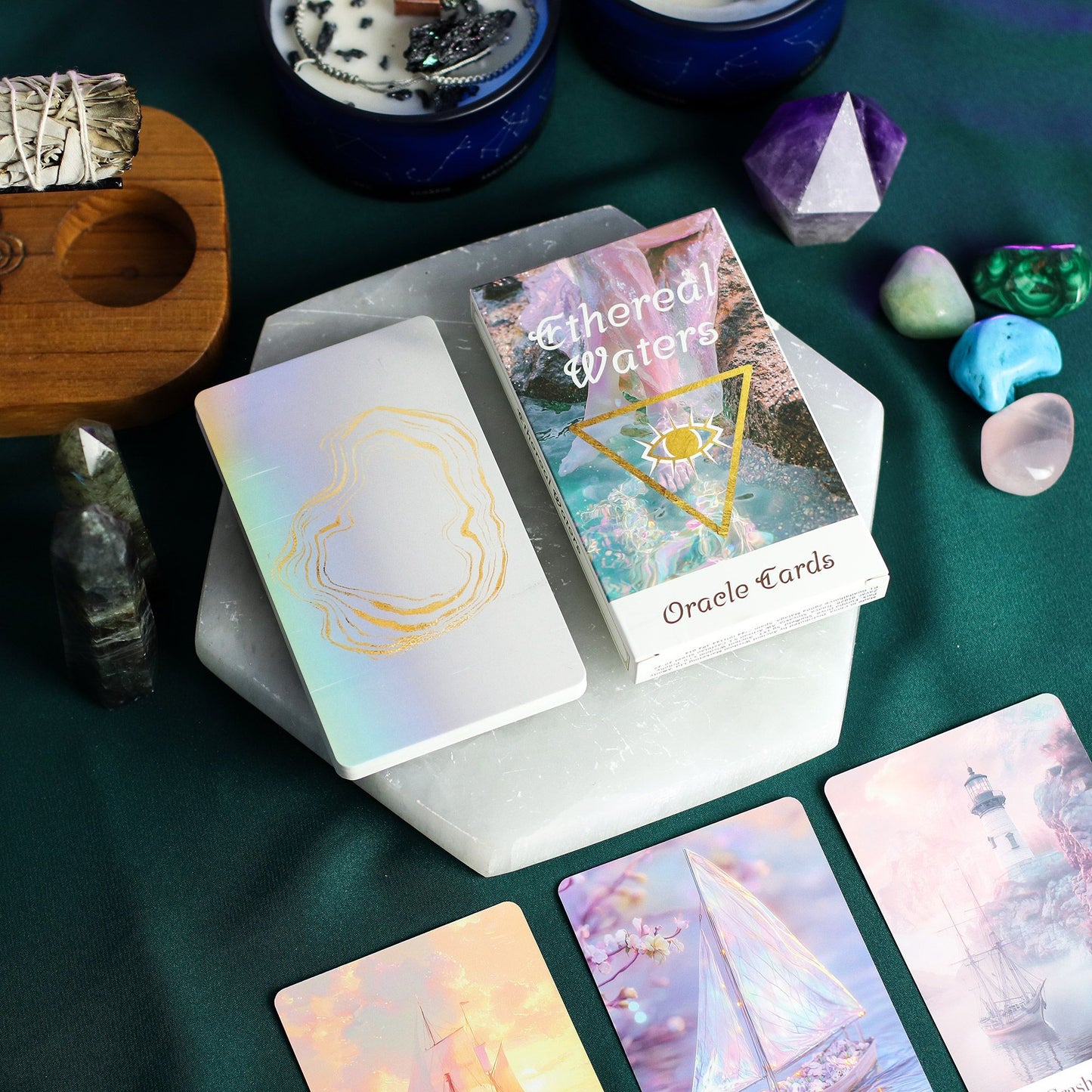 Moonlit Waters Oracle Cards – Intuition & Reflection Deck