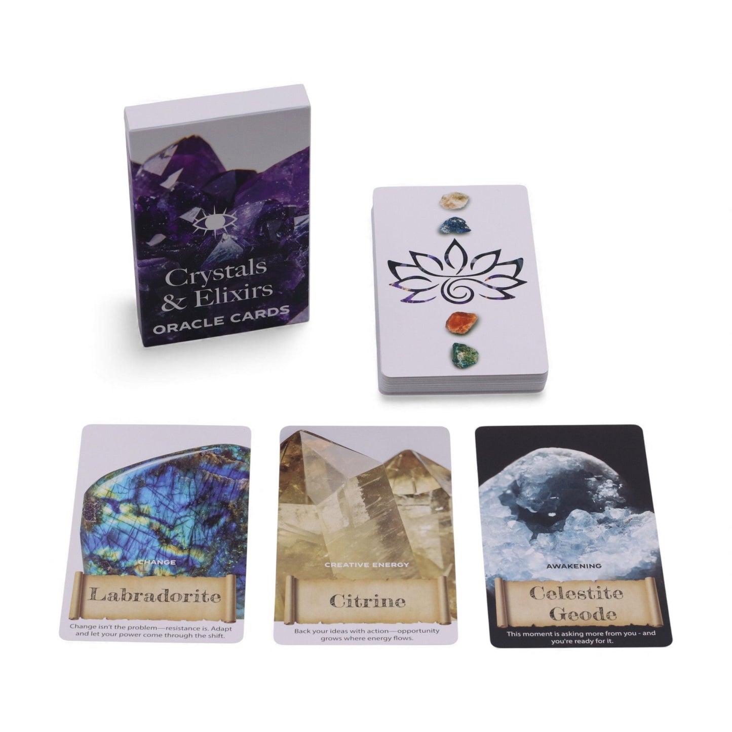 Crystal Wisdom Oracle Cards – Healing Energy Deck