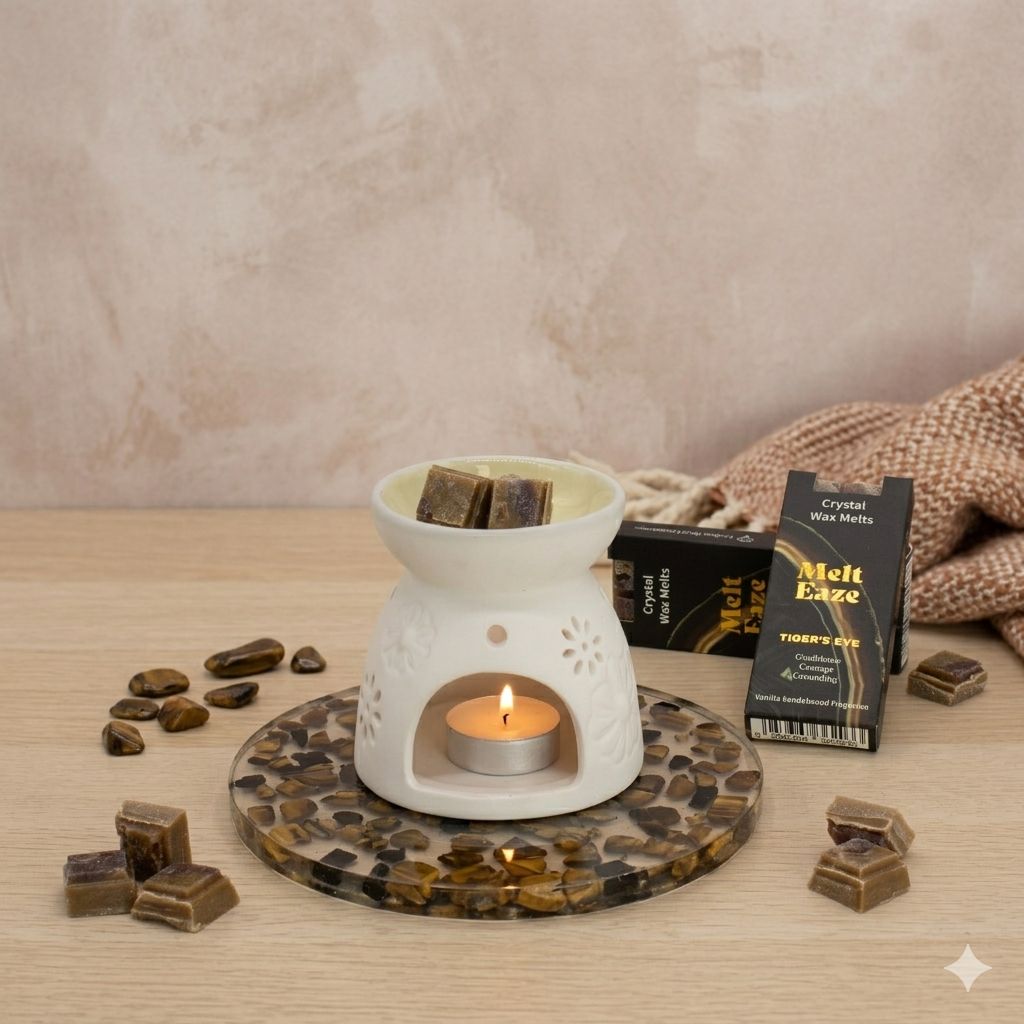Tiger’s Eye Strength Wax Melts - Vanilla Sandalwood
