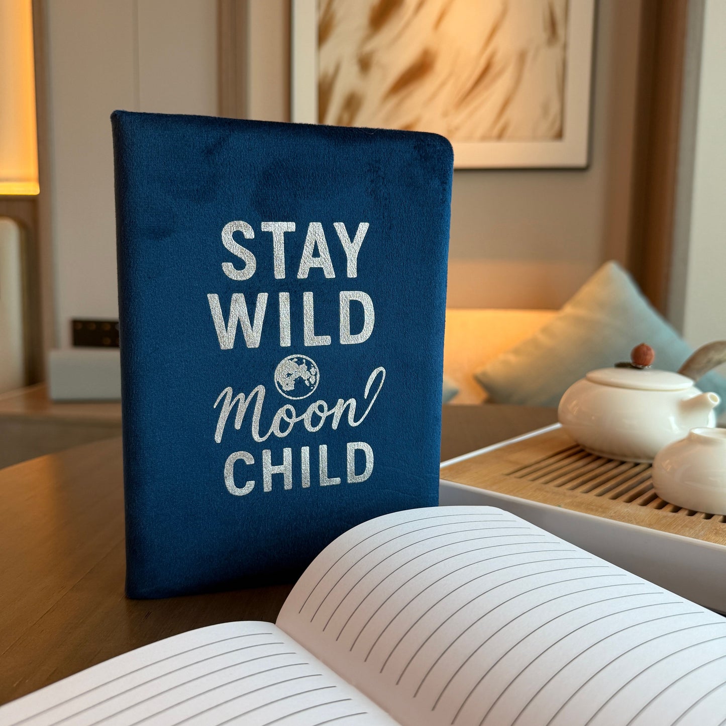 Stay Wild Moon Child Velvet Journal
