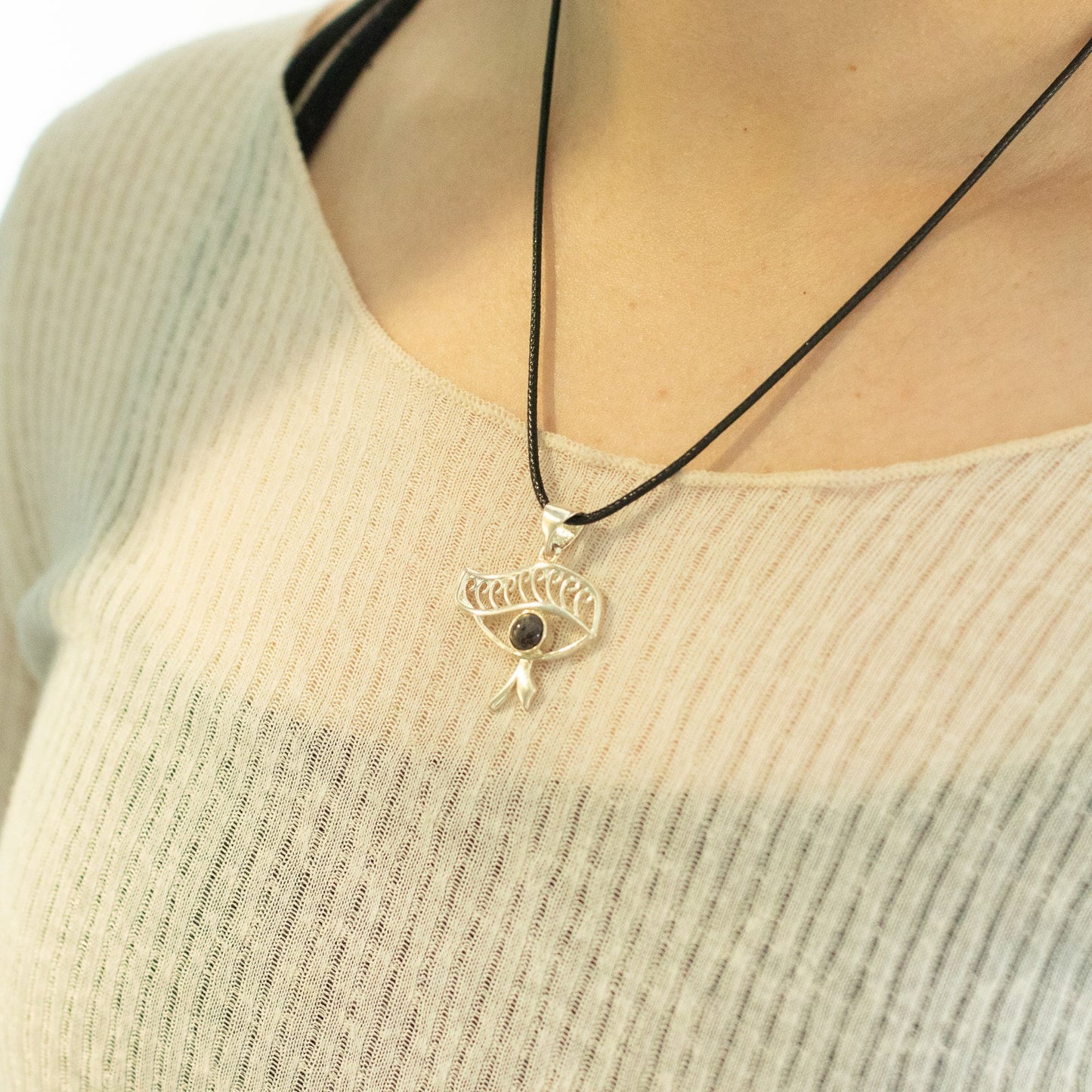 Mystic Eye Iolite Pendant