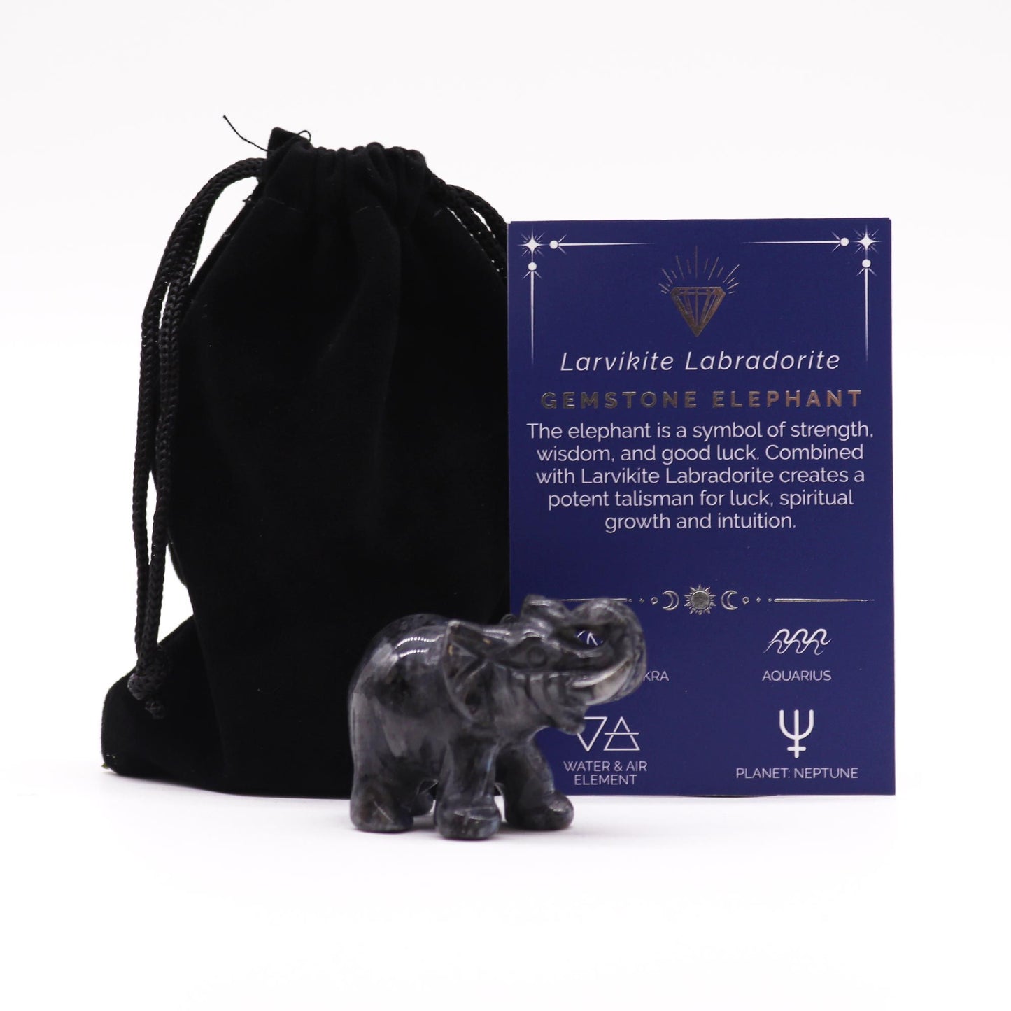 Mystic Insight Elephant Larvikite Labradorite