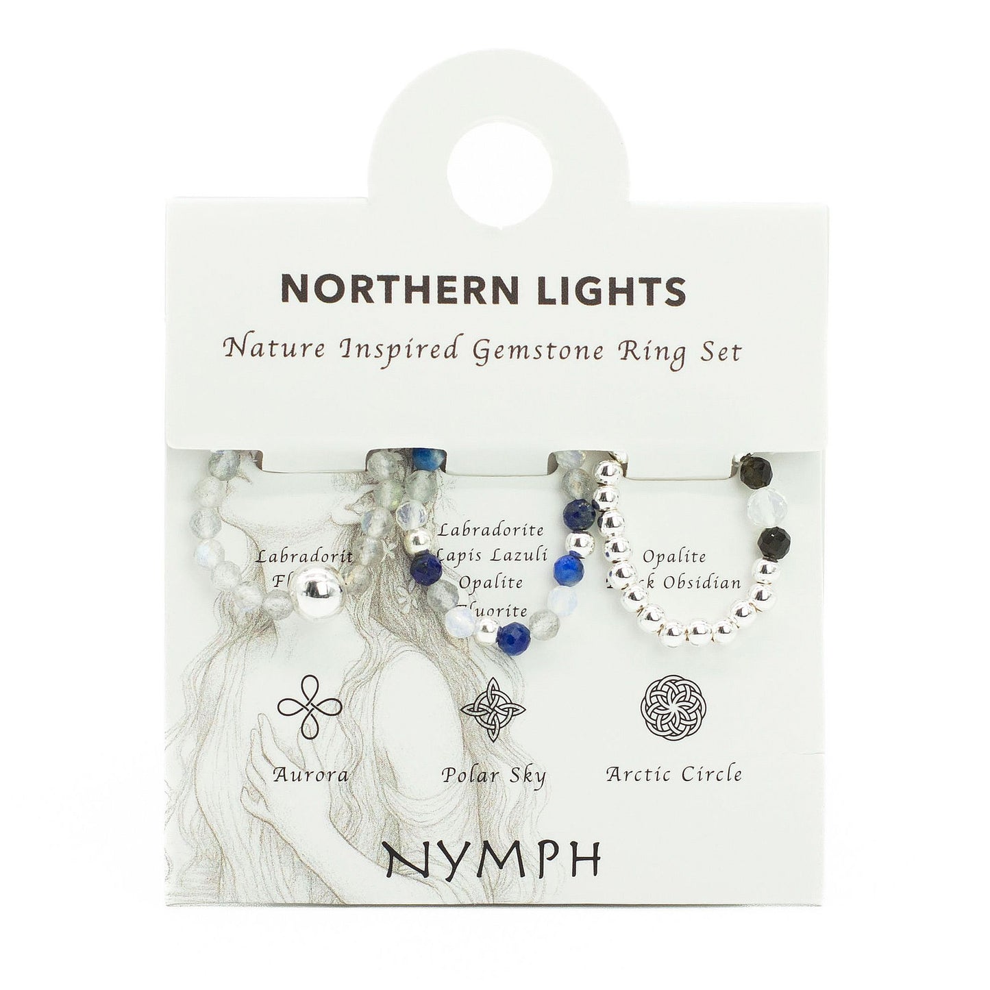 Find Your Light Ring Set - Northern Lights