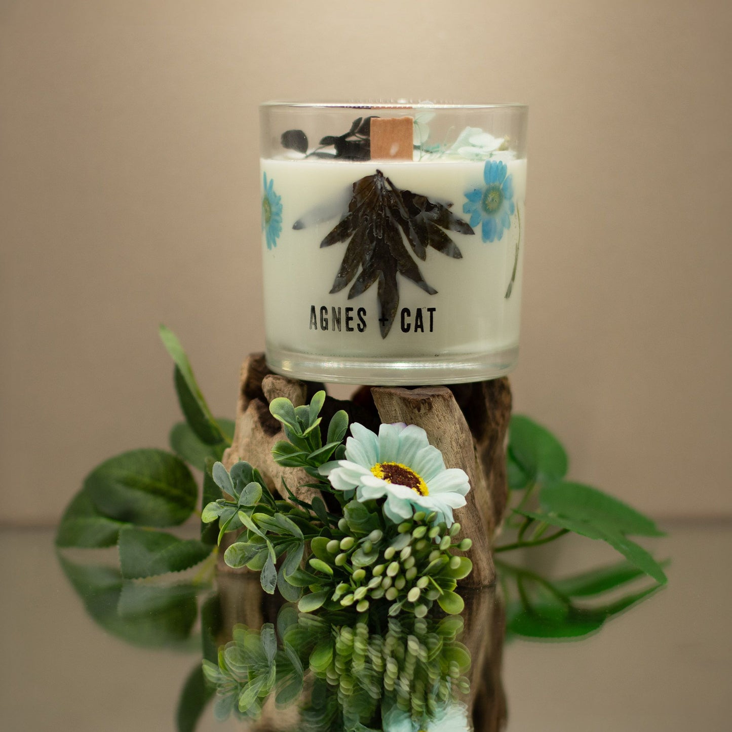 Clear Mind Candle Botanical soy wax candle – Seasalt & Moss