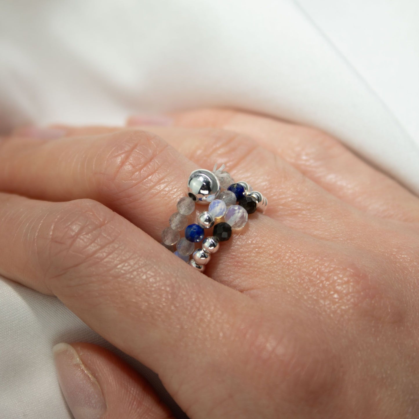 Find Your Light Ring Set - Northern Lights