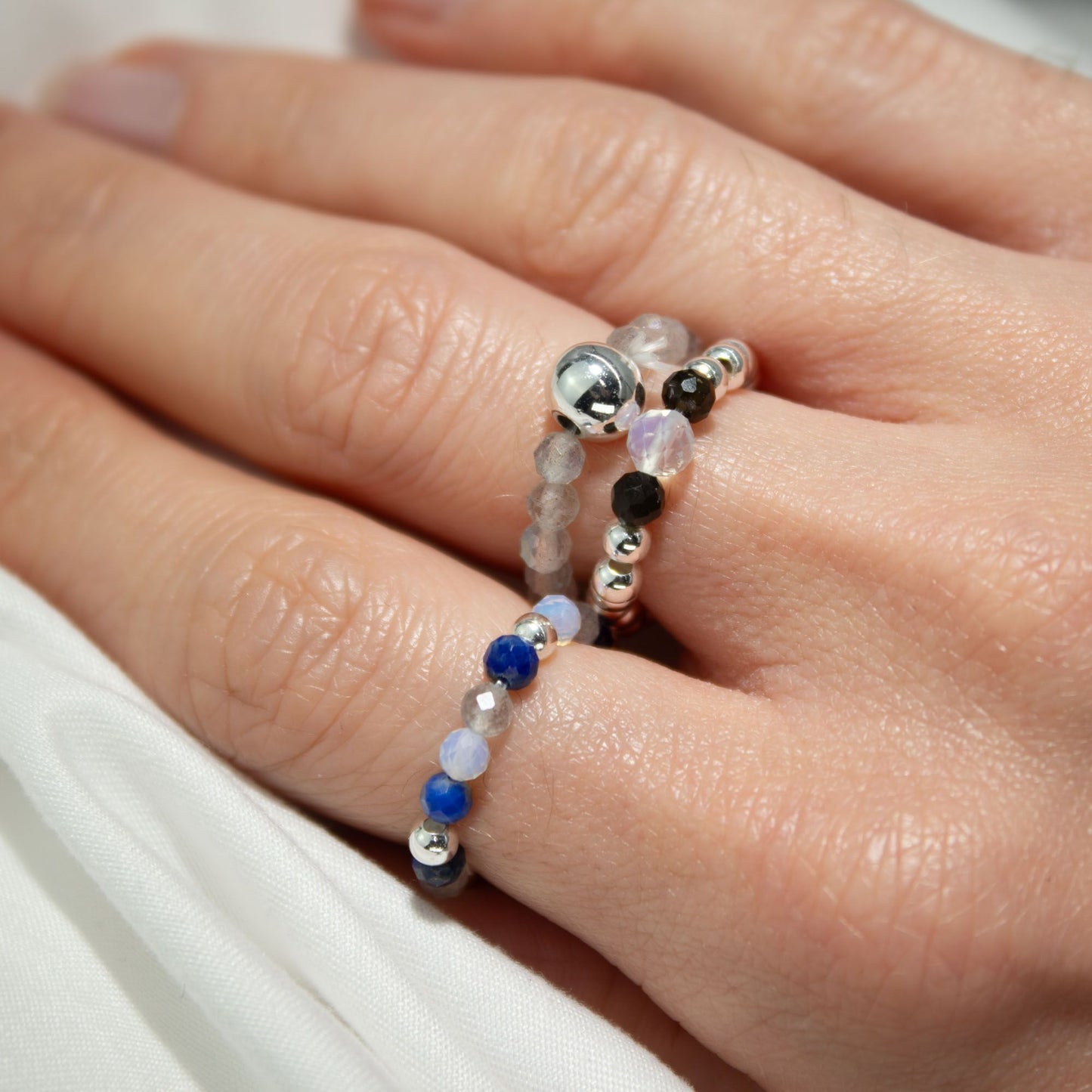 Find Your Light Ring Set - Northern Lights