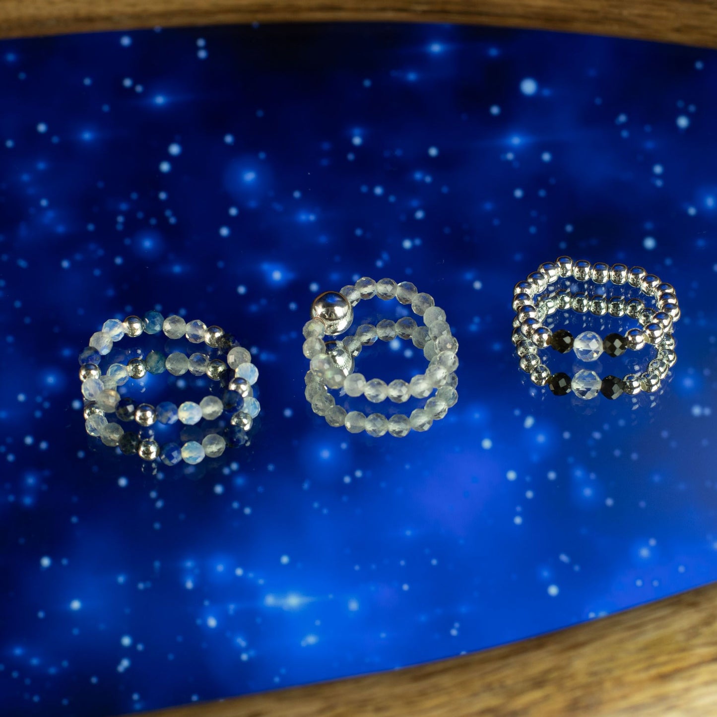 Find Your Light Ring Set - Northern Lights