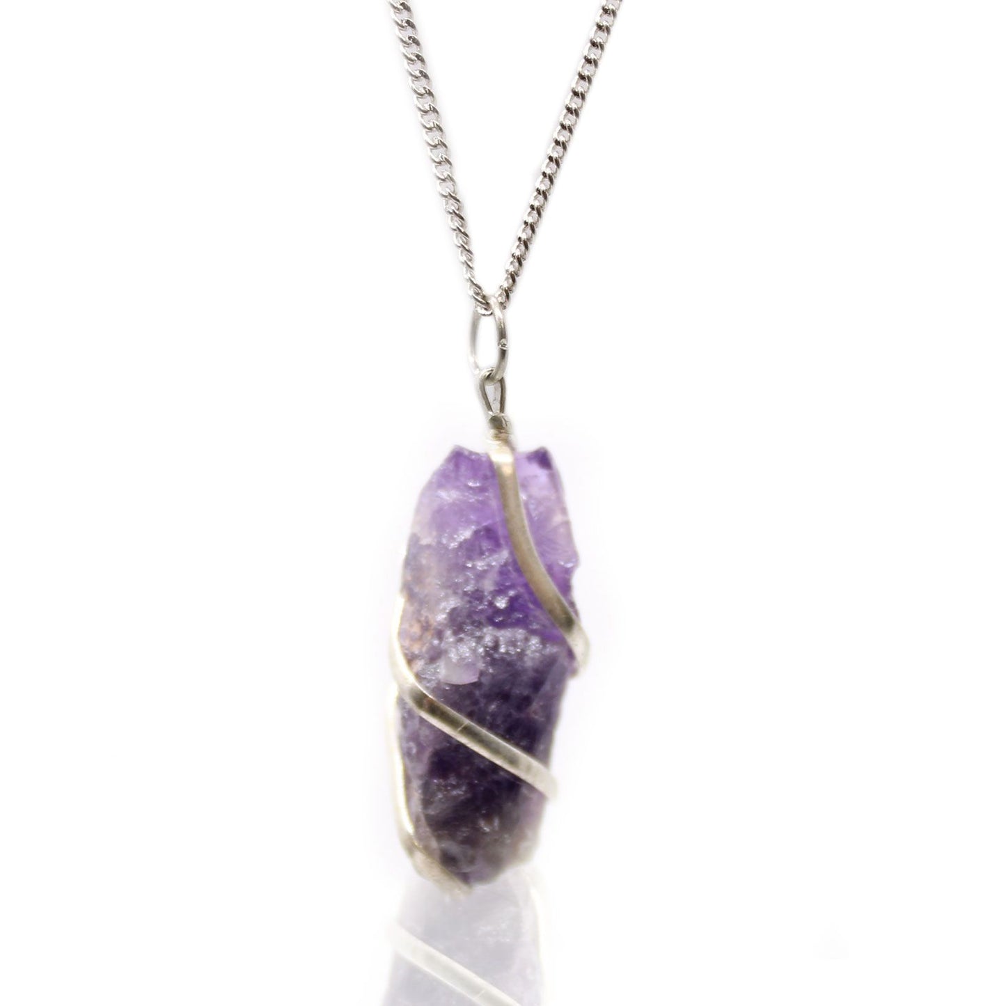 Amethyst Calm & Protection Wrapped Gemstone Neck