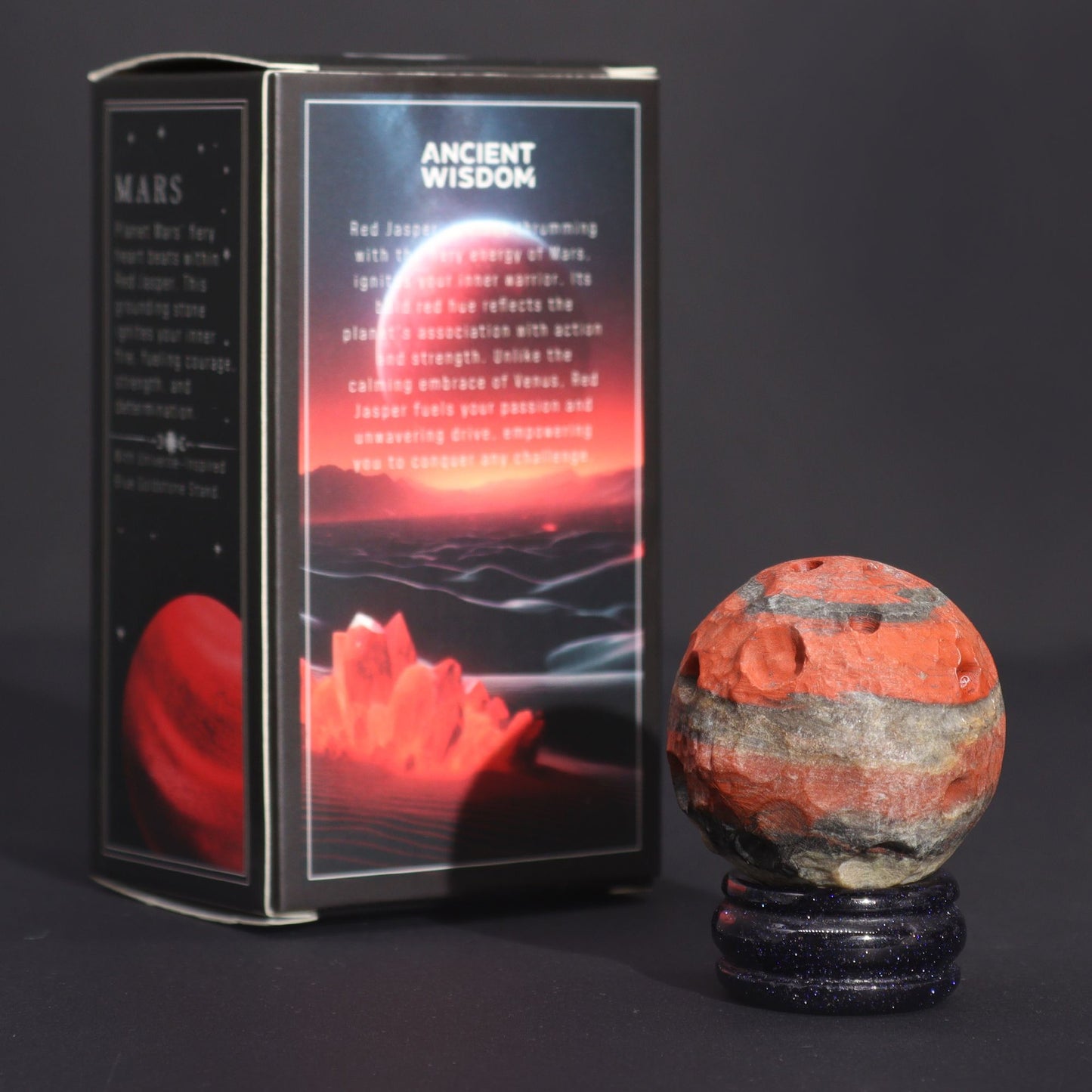 Red Jasper Mars Planet – Strength & Grounding Sphere