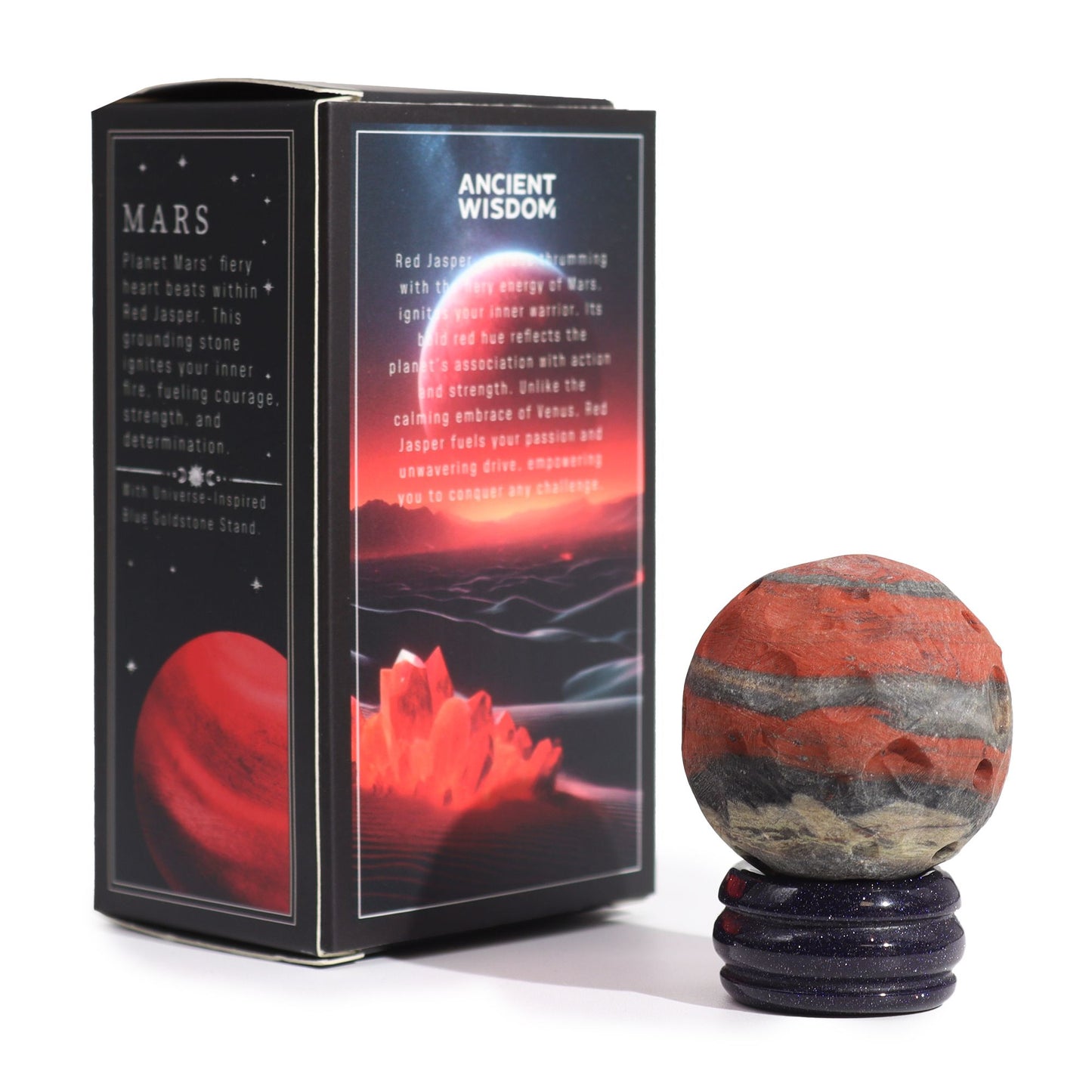 Red Jasper Mars Planet – Strength & Grounding Sphere