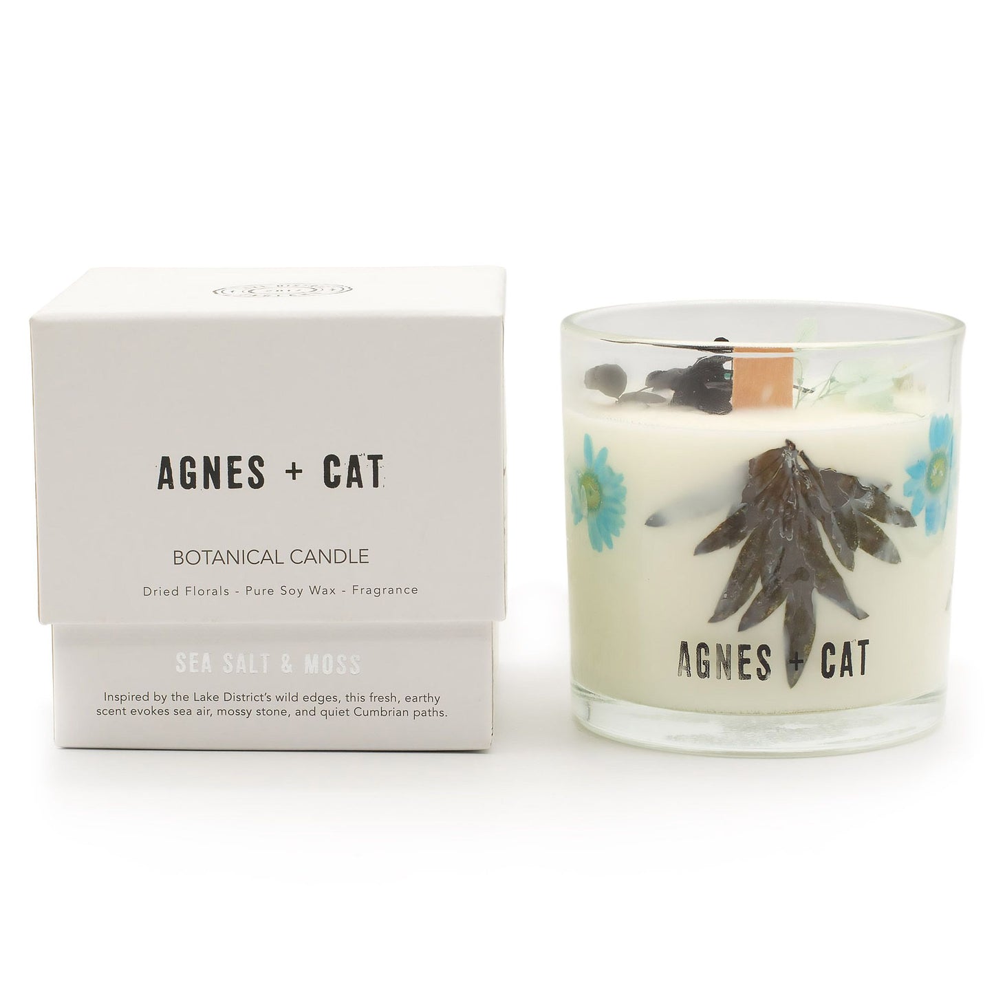Clear Mind Candle Botanical soy wax candle – Seasalt & Moss