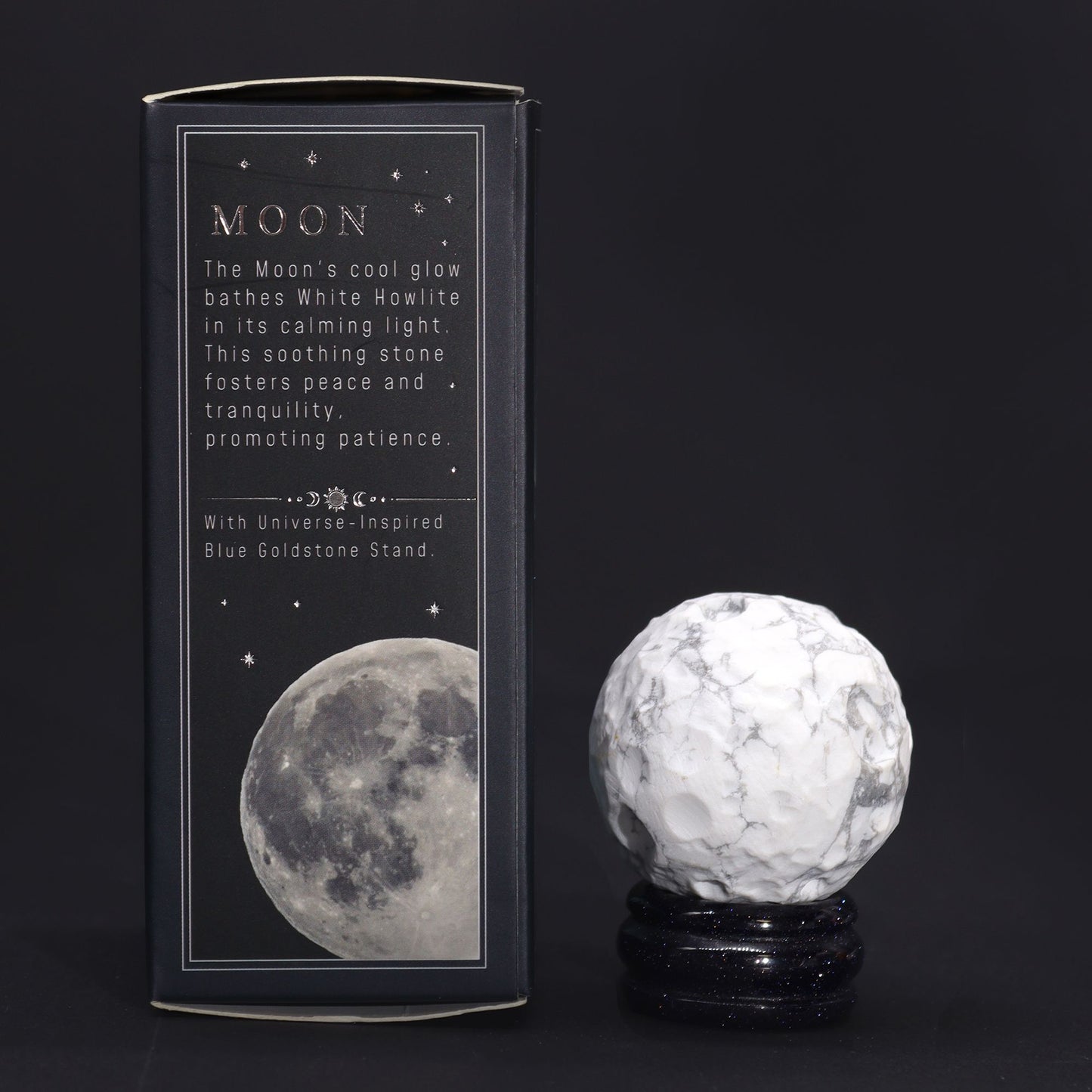 Peace & Clarity Sphere – White Howlite (Moon Energy)