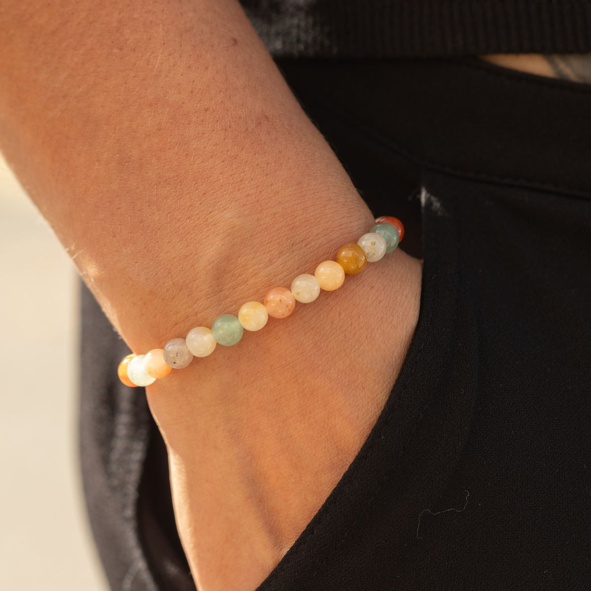Rainbow Agate Power Bracelet – Balance & Positivity
