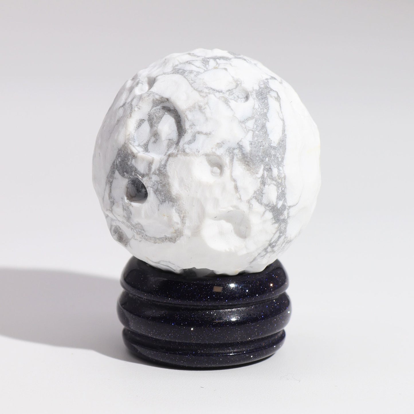 Peace & Clarity Sphere – White Howlite (Moon Energy)