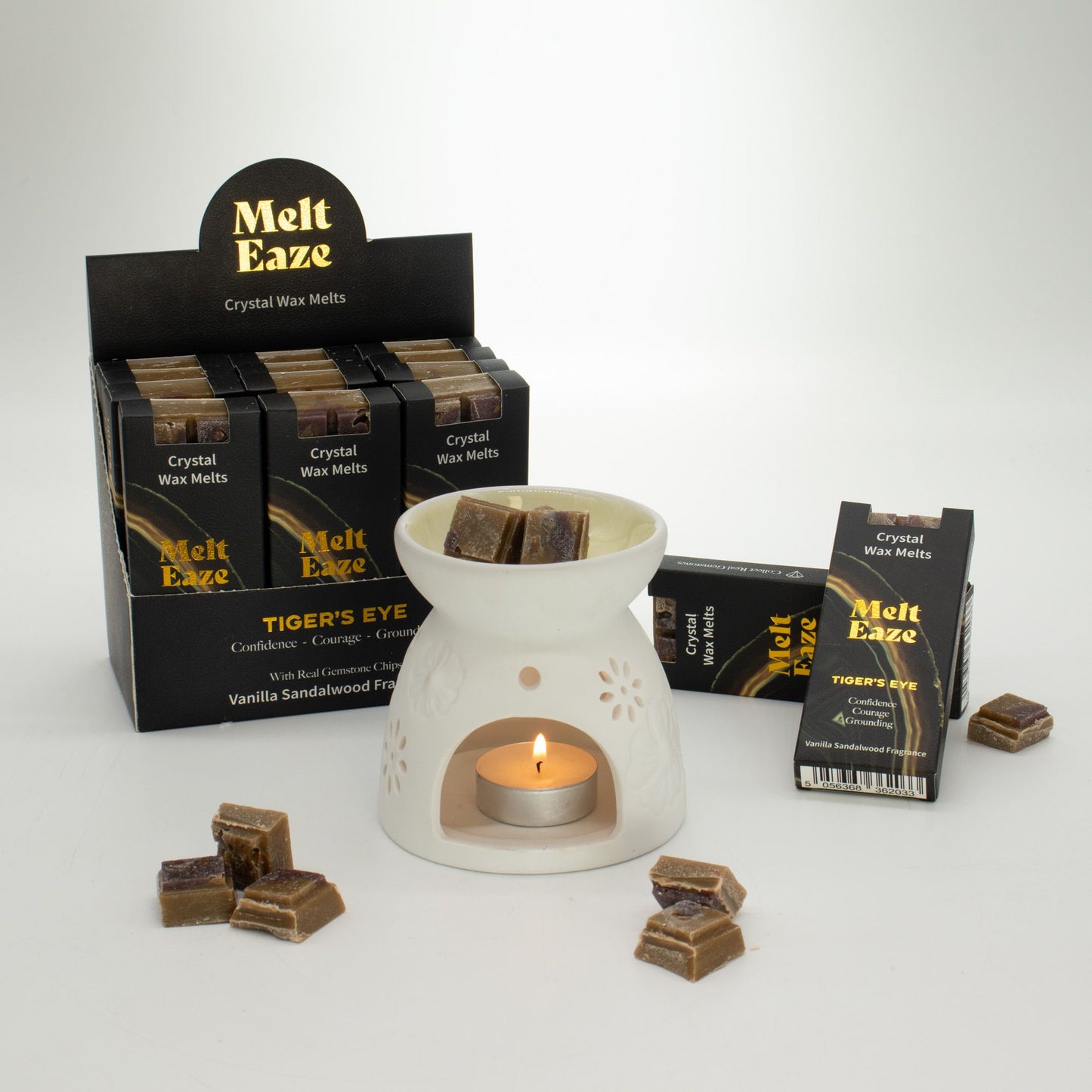 Tiger’s Eye Strength Wax Melts - Vanilla Sandalwood