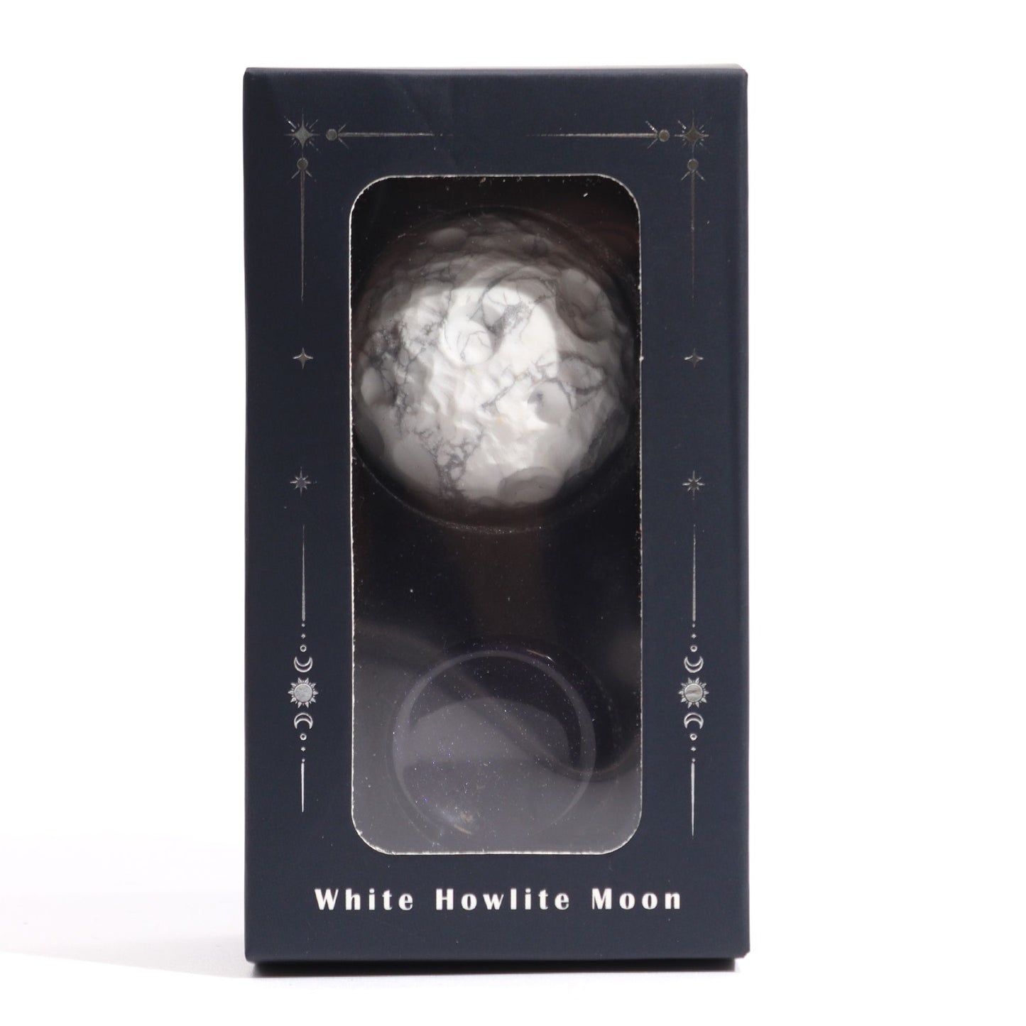 Peace & Clarity Sphere – White Howlite (Moon Energy)
