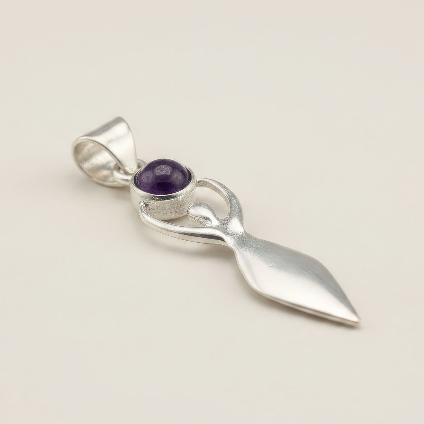Divine Goddess Amethyst Pendant