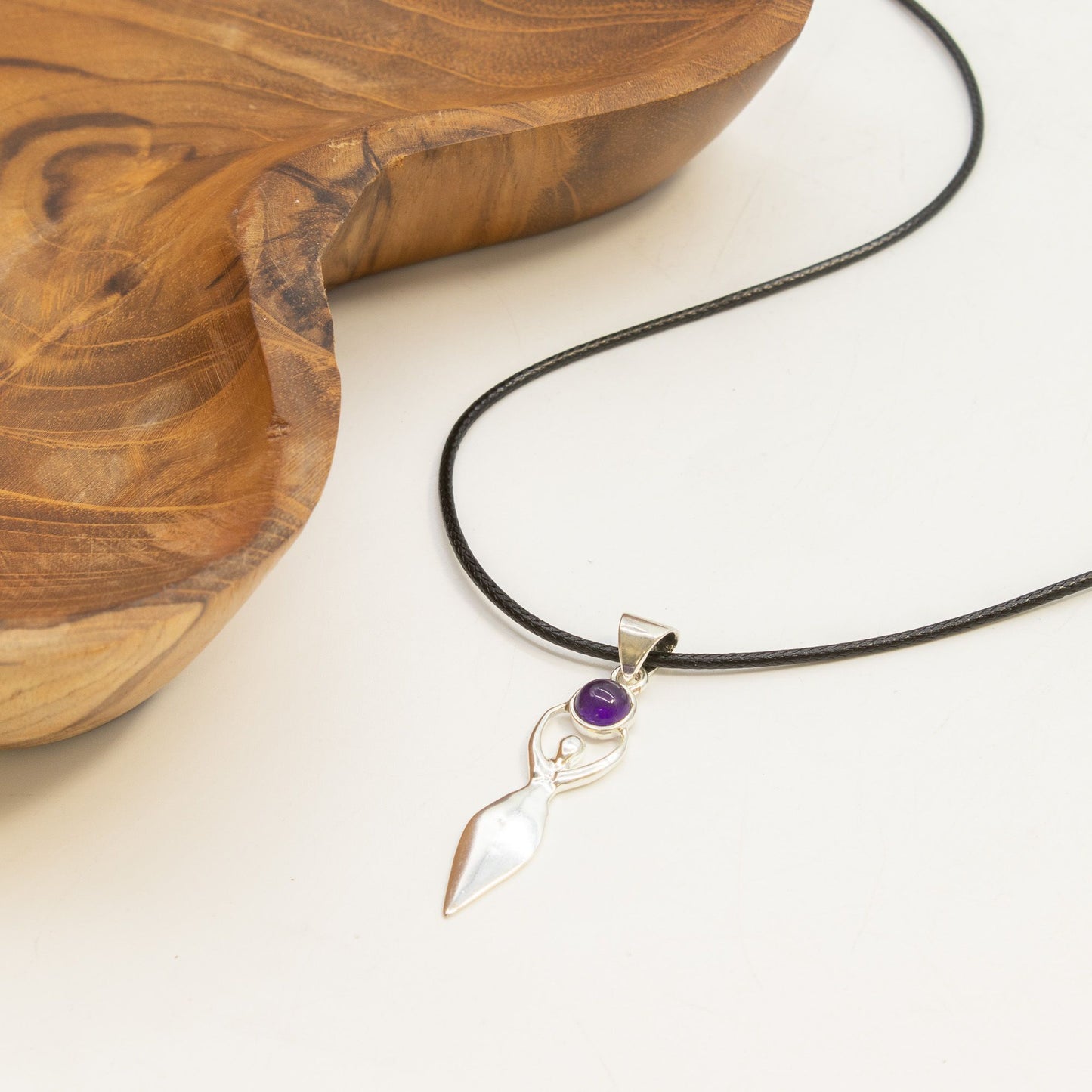 Divine Goddess Amethyst Pendant