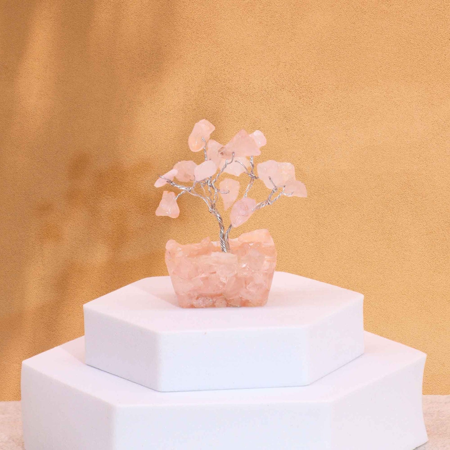 Rose Quartz Love Gemstone Tree