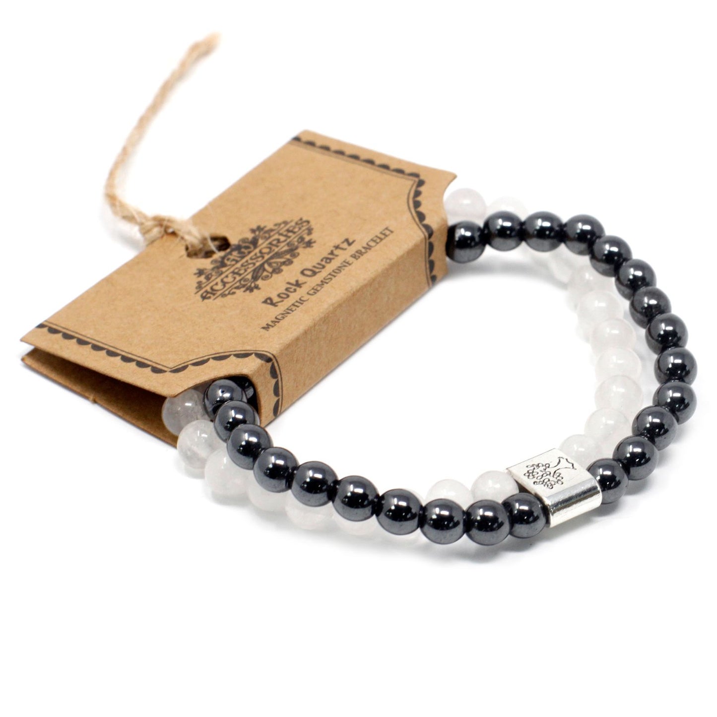 Clear Quartz Clarity & Energy Magnetic Gemstone Bracelet