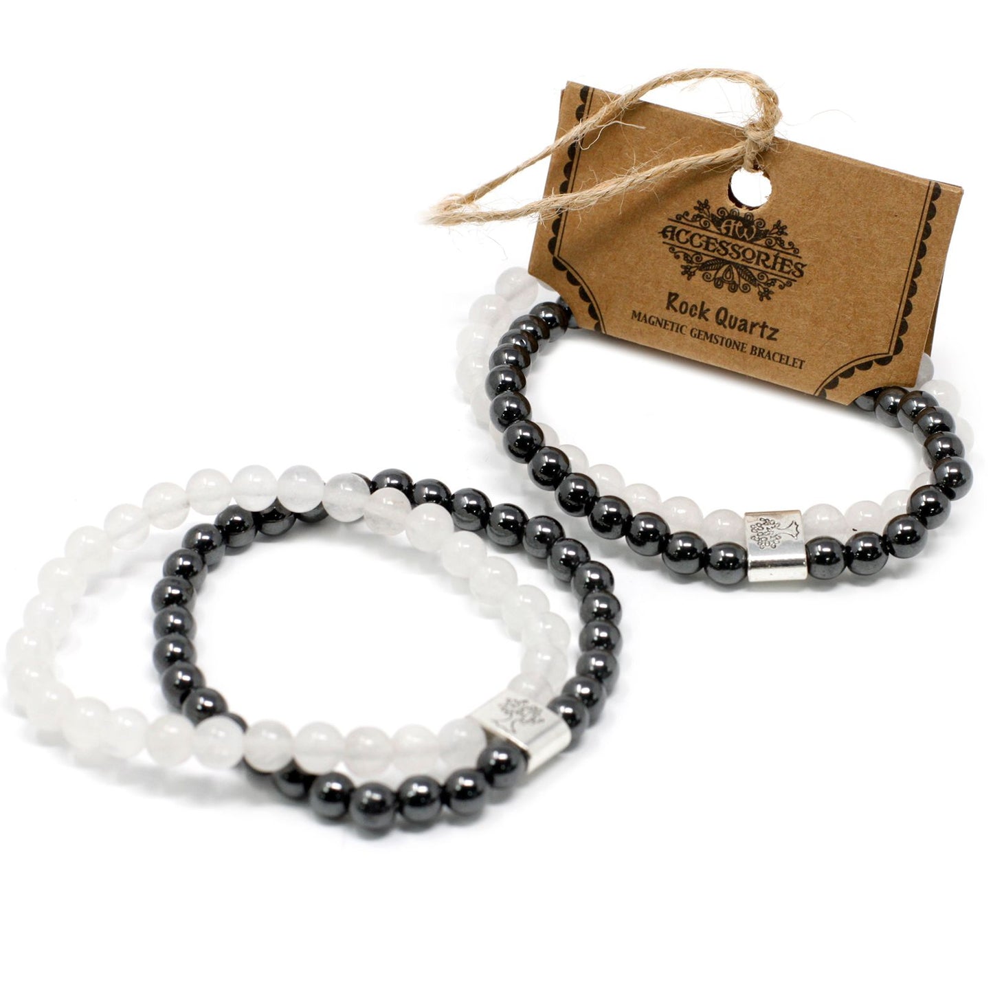 Clear Quartz Clarity & Energy Magnetic Gemstone Bracelet