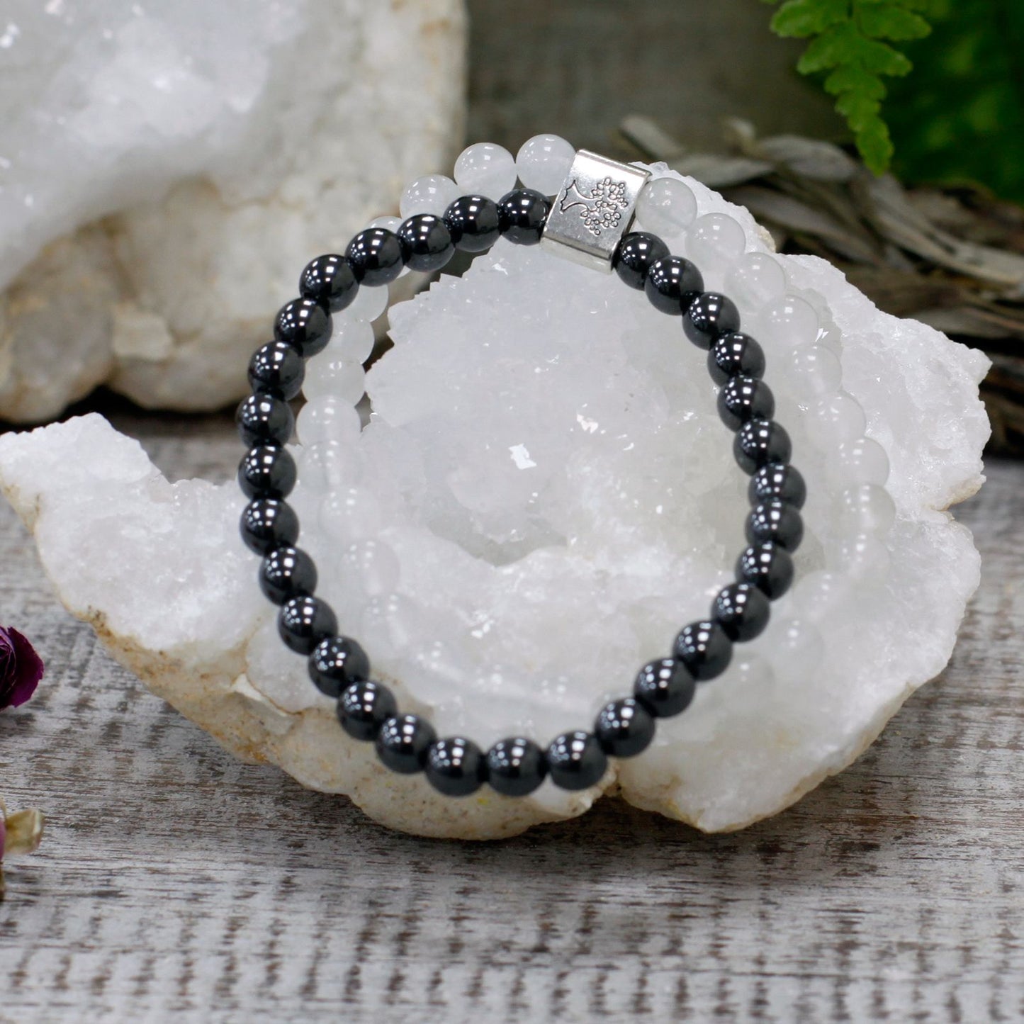 Clear Quartz Clarity & Energy Magnetic Gemstone Bracelet