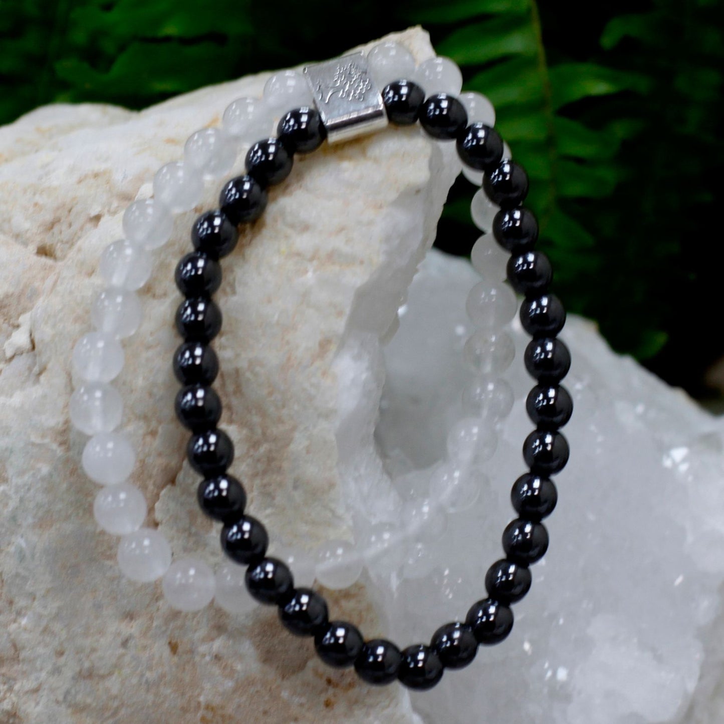 Clear Quartz Clarity & Energy Magnetic Gemstone Bracelet