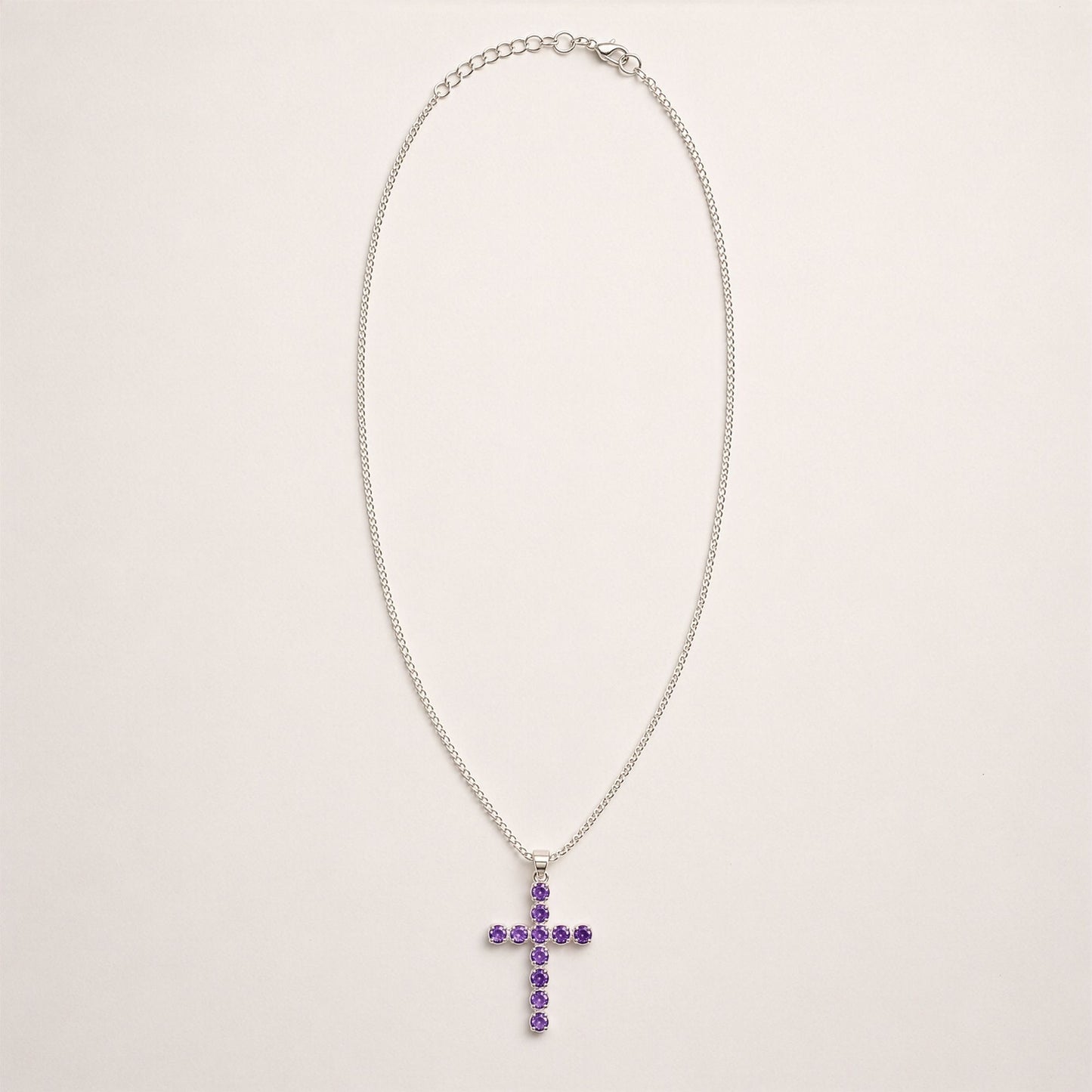 Inner Peace Amethyst Crucifix Pendant