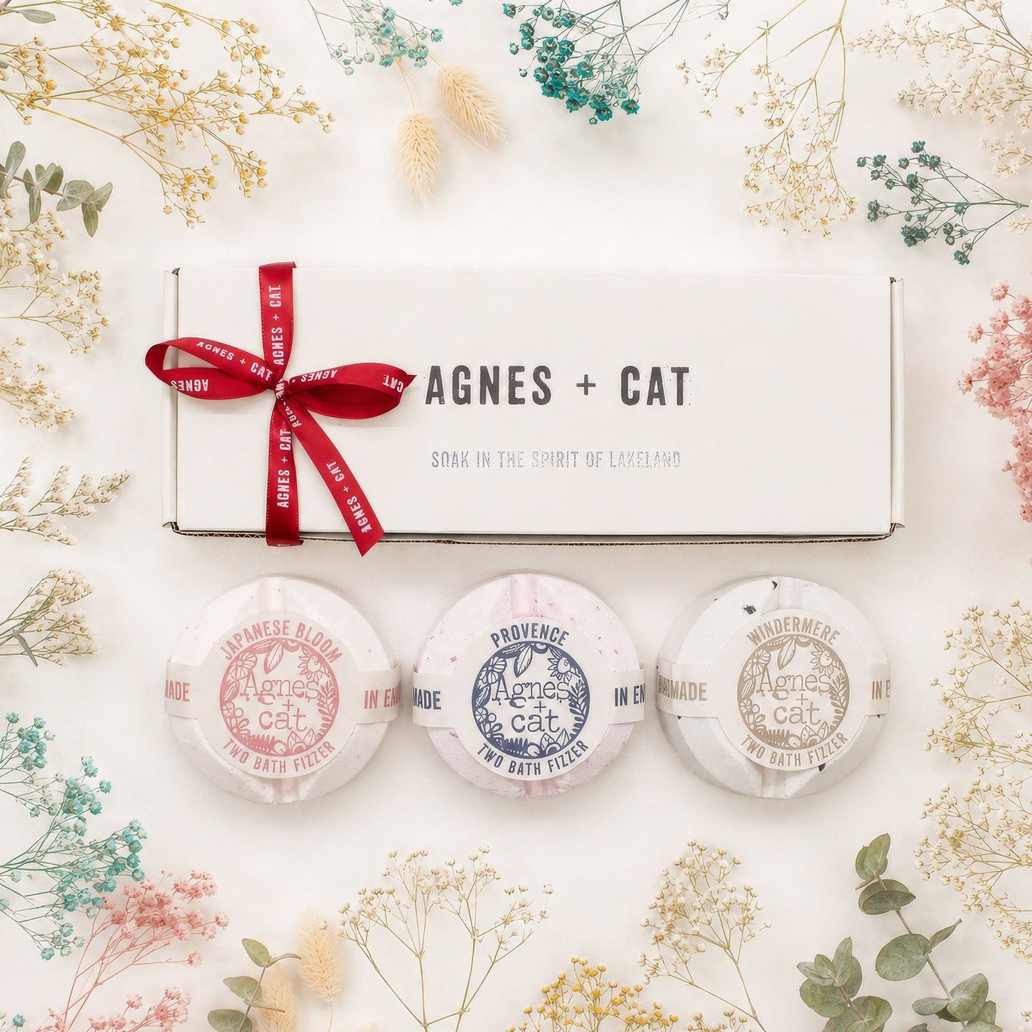 Lakeland Soak & Unwind Bath Fizzer Gift Set By Agnes + Cat