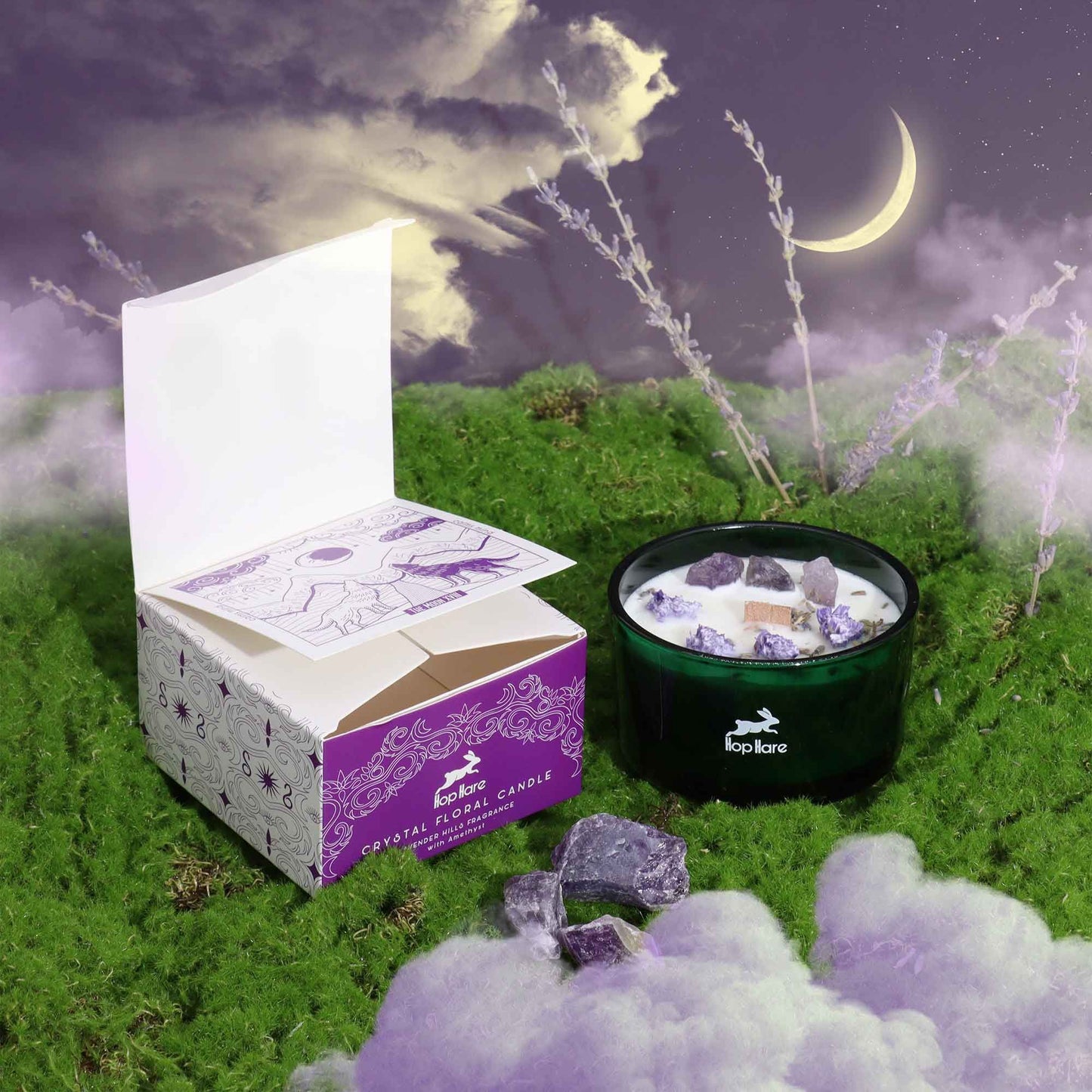 Moon Energy Ritual Candle – Hop Hare Crystal Magic