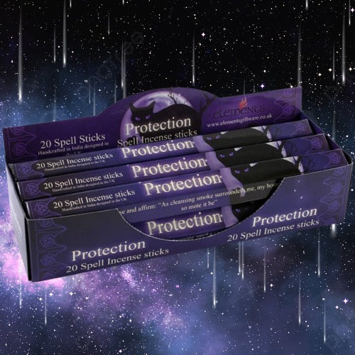 Set of 6 Packets of Protection Spell Incense Sticks by Lisa Parker